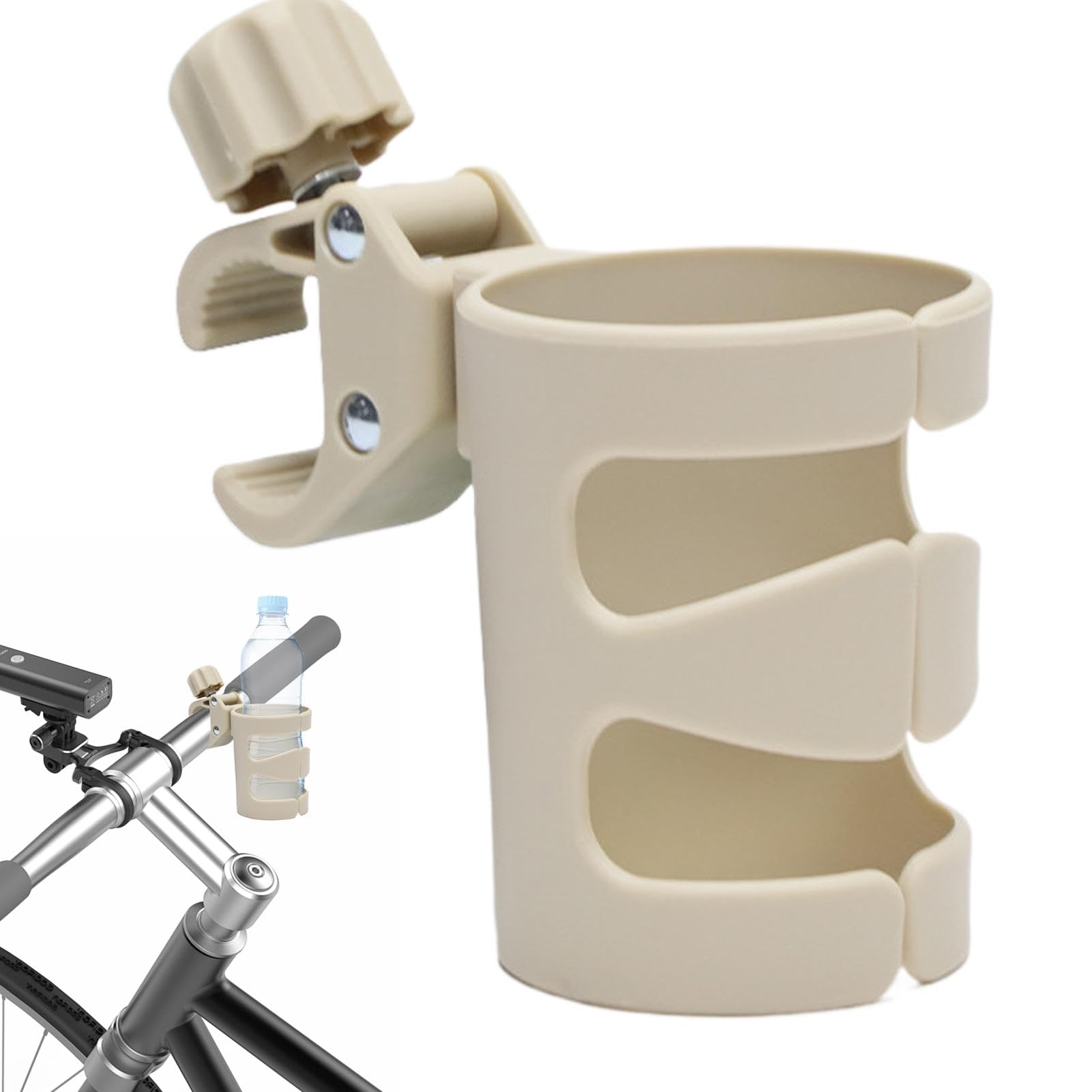 Travel Cup Holder, Vielseitiger Flaschenhalter, Lightweight Bottle Holder, Adjustable Stroller Holder, Sicherer Trinkhalter für Wasserflaschen, Kaffeebecher, Babyflaschen von Générique