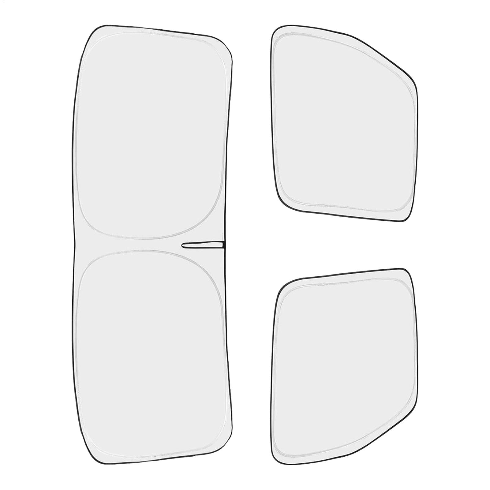 Truck Sun Curtains, Large Truck Shade, Foldable Windshield Shades, Truck Window Protection, Protective Sunshade Tool, Truck Front Window Shades for Outing, Camping, Reisen, Driving von Générique