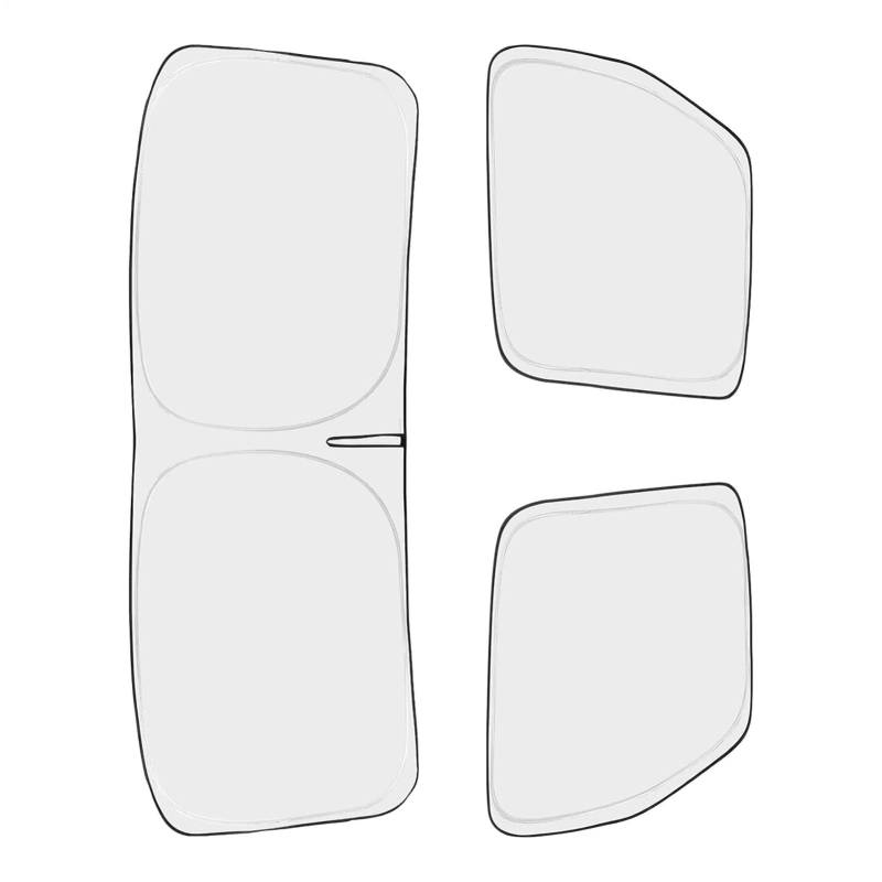 Truck Sun Curtains, Large Truck Shade, Foldable Windshield Shades, Truck Window Protection, Protective Sunshade Tool, Truck Front Window Shades for Outing, Camping, Reisen, Driving von Générique