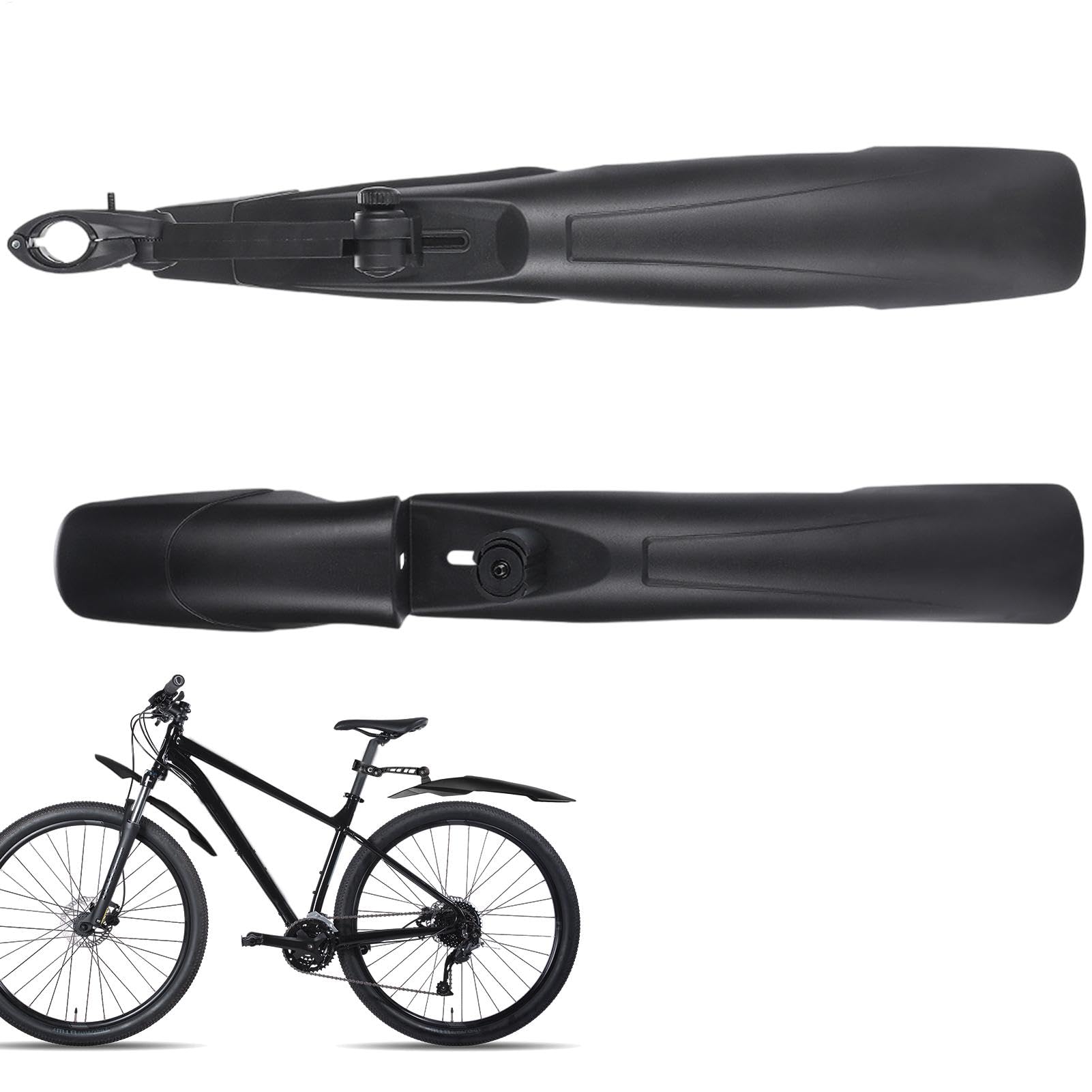 Vorder-Rücken-Mudguards, verstellbare , extra breite , langes Fahrrad-Mudguard-Set, Rennrad-Mudguard, extra breit und lang für Fahrräder, Mud Guard für Road Bikes von Générique