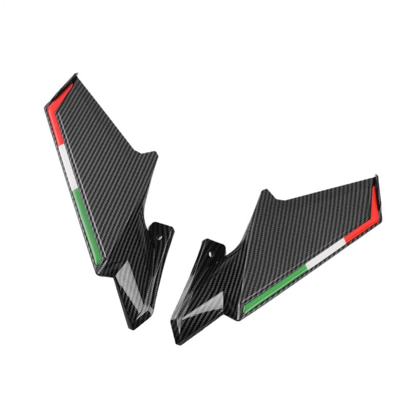 Wind Wing Spoiler, Motorrad-Seitenfedern, Ersatzset, leichtgewichtiges Motorcycle Fairing, leichtgewichtiges Motorradlenker-Set für den täglichen Gebrauch und Ersatz von Générique