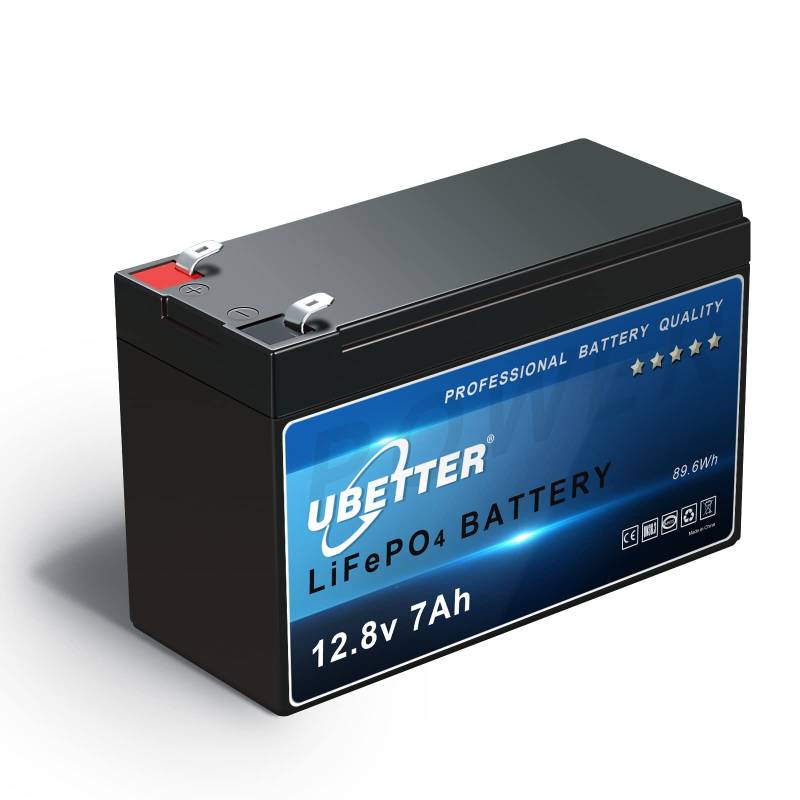 12V 7AH LiFePO4 Akku 12V7Ah Lithium Batterie Wiederaufladbarer, Max. 89,6Wh Con 7A BMS über 4000~15000 Mal Tiefzyklus von Generisch