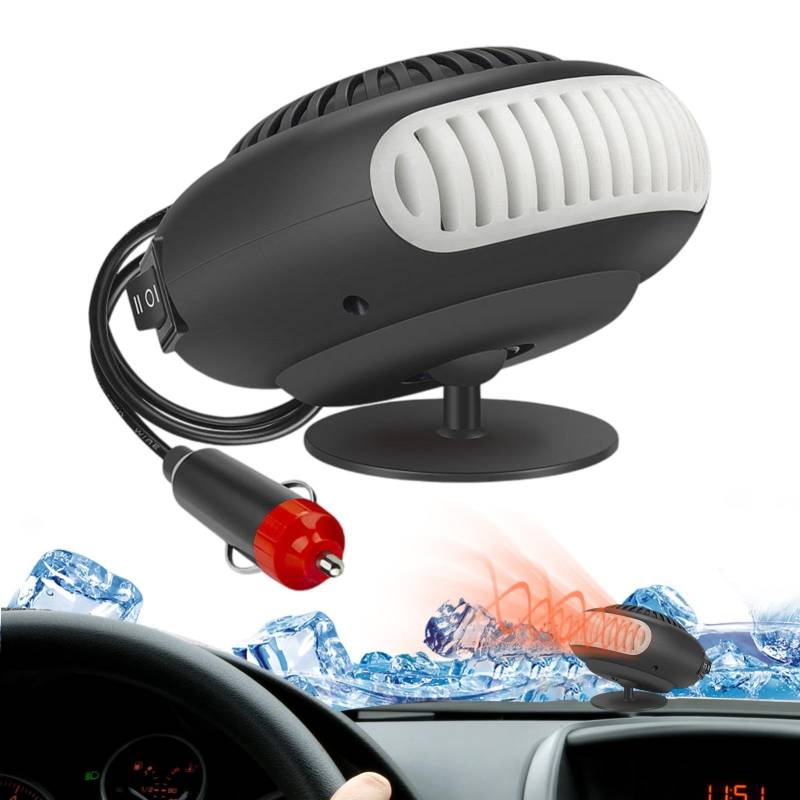 12V-Heizung fürs Auto, tragbare Heizung fürs Auto | Einstellbare Auto-Luftheizung, Auto-Defroster, Windschutzscheibenheizung | Tragbarer Plug-In-Auto-Heizungs-Windschutzscheiben-Defogger für PKW-LKW-S von Generisch