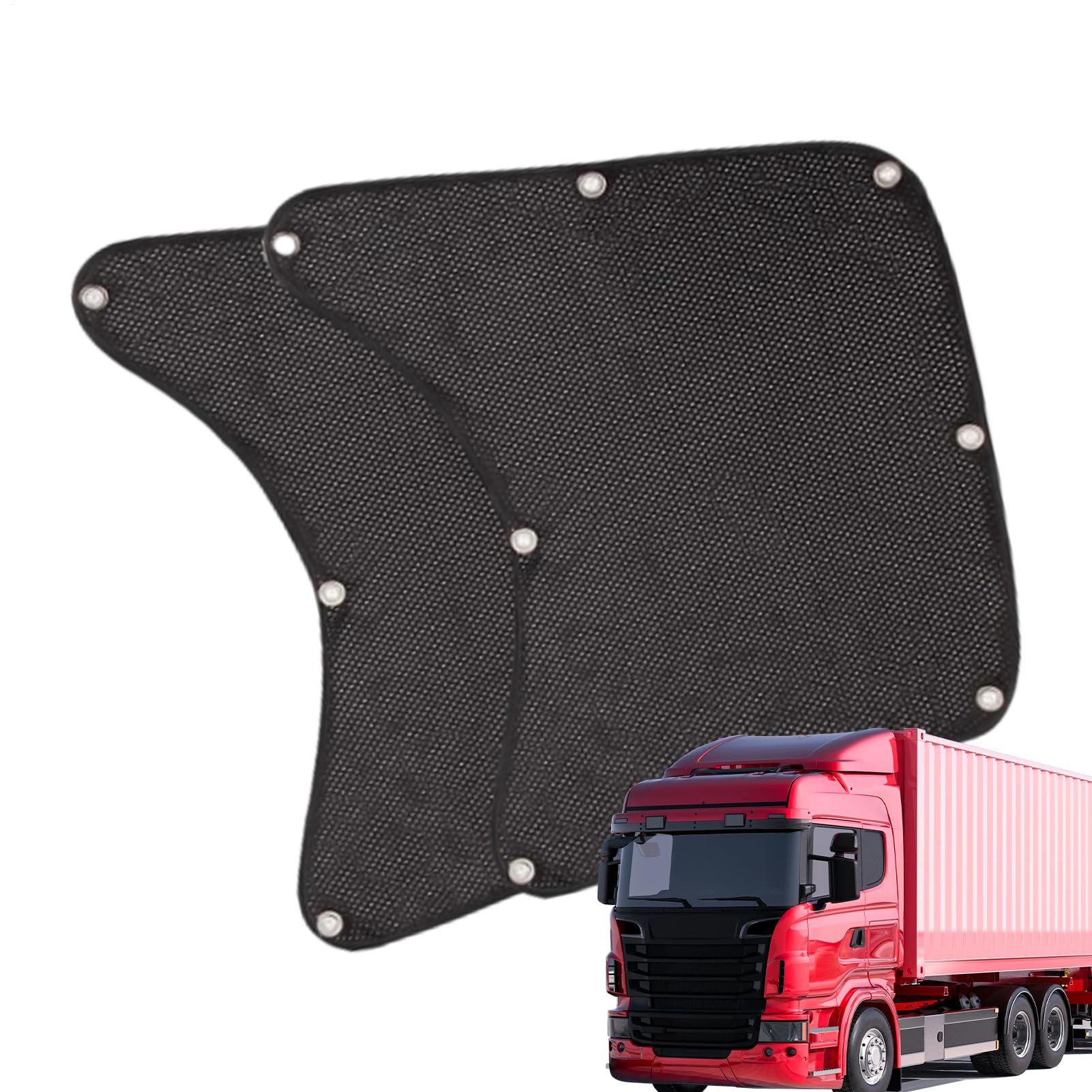 2 Stück Halb-LKW-Sonnenschutz, Seitenfenster-Sonnenschutz für Sattelwagen, LKW-Sonnenschutz, Seitenfenster, Windschutzscheiben-Visier für LKWs, automatische Sonnenschutz, Seitenfenster, Wärmereduktion von Generisch