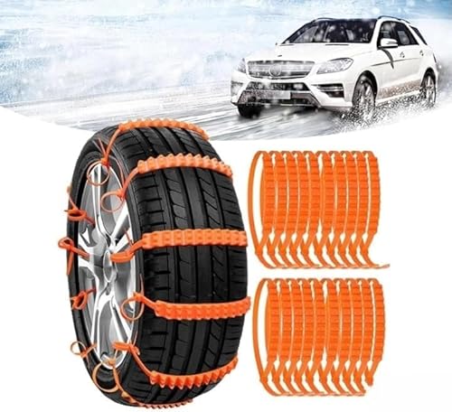 20Pcs Kabelbinder Schneeketten,Anfahrhilfe Schnee for Cars,Auto Schneeketten,Schneeketten Plastik Wiederverwendbar,Rutschfeste Schneereifen Reifenketten Auto Notfallketten Winter Fahrsicherheitsketten von Generisch