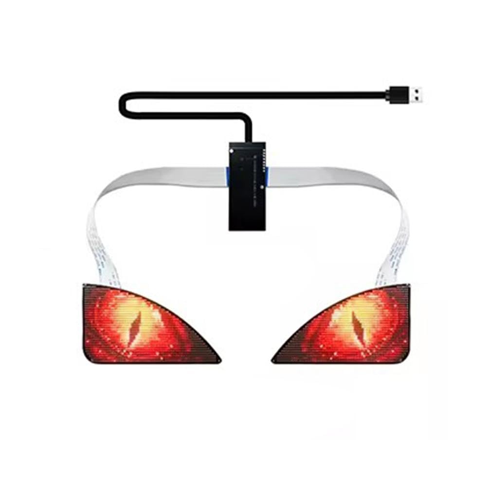 3D-Augen-Animations-LED-Anzeige, App, programmierbare Bluetooth-App für Autolicht, LED-Tasche, Scheinwerfer, Rucksack-Licht für LED-Auge, L-Augen, Augenfenster, Autos, LED-Autos, Flex-Bildschirm von Generisch