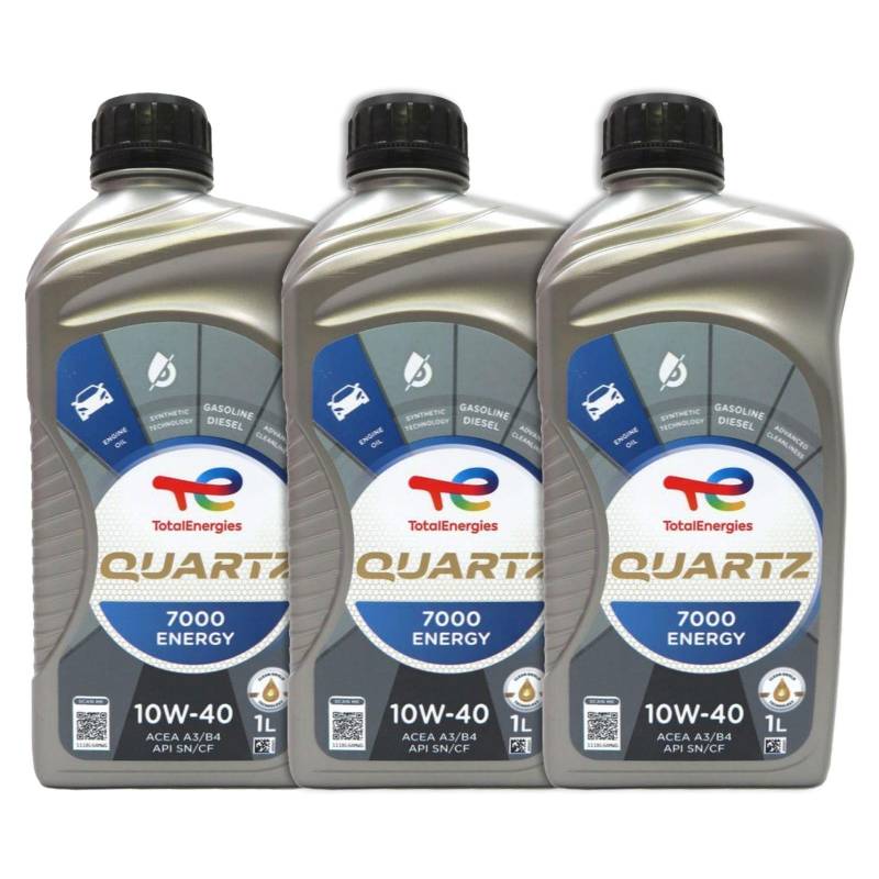 3L Motoröl 10W40 Total Quartz 7000 10W-40-3x1L Flasche ACEA A3/B4 API SN/CF von Generisch