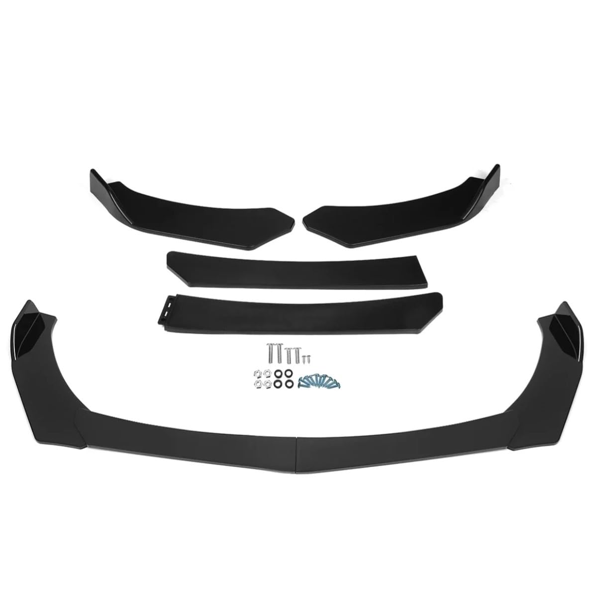 4 Stück/Set Universal Auto Frontstoßstange Splitter Lippe Diffusor Spoiler Kompatibel mit BMW Benz KIA VW Honda Toyota Karosserie Kit Auto Zubehör (B Carbon Look) von Generisch