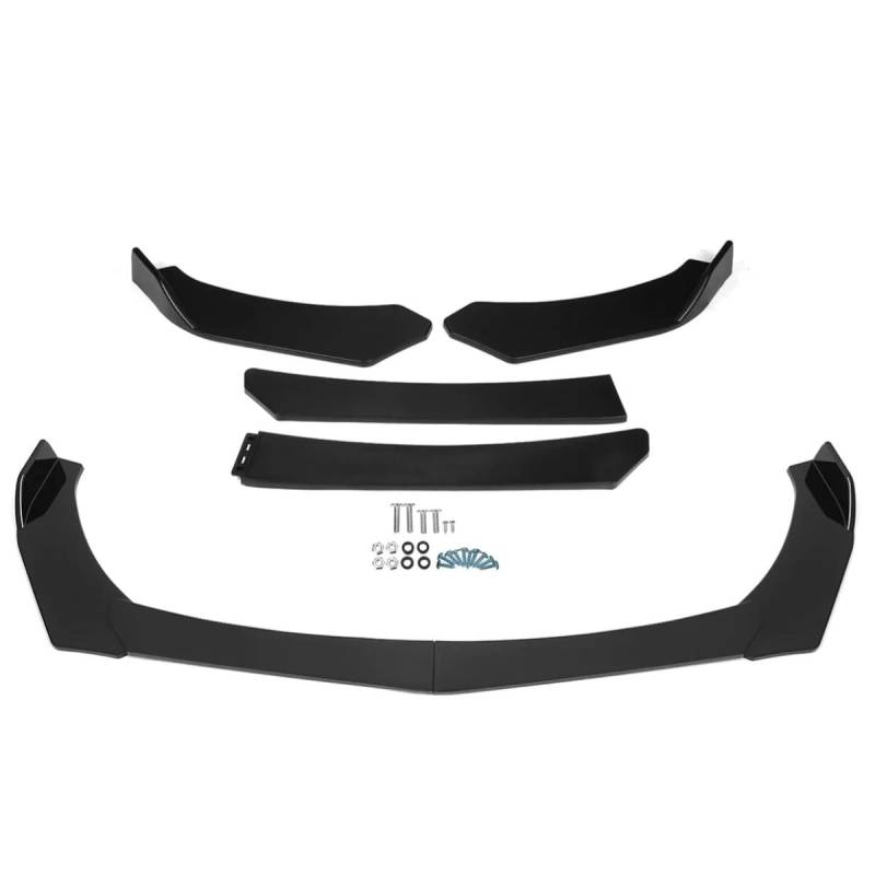 4 Stück/Set Universal Auto Frontstoßstange Splitter Lippe Diffusor Spoiler Kompatibel mit BMW Benz KIA VW Honda Toyota Karosserie Kit Auto Zubehör (B Carbon Look) von Generisch