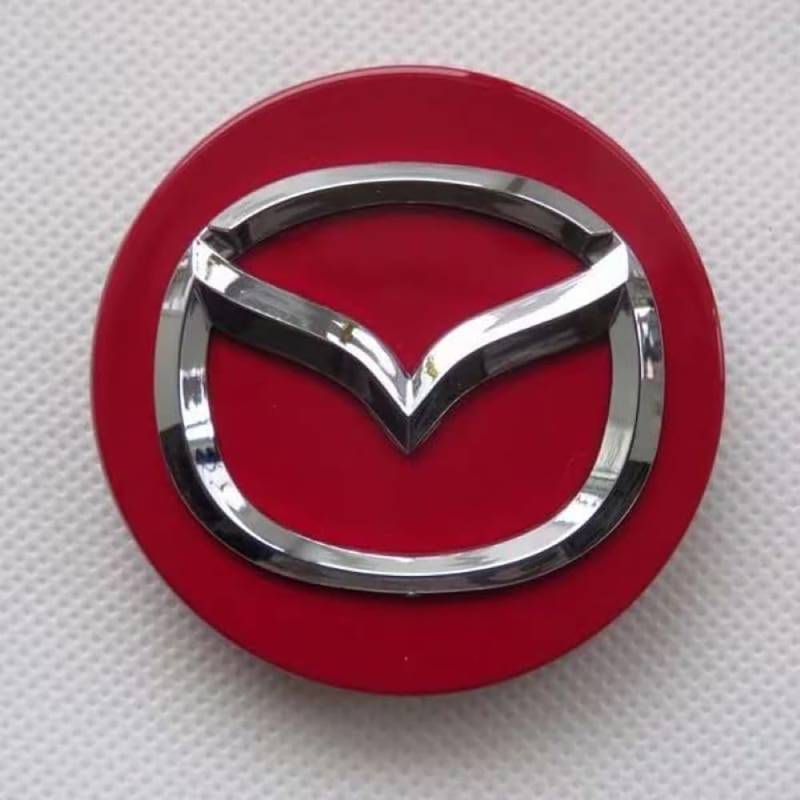 4 Stück Auto Radnabenkappen Compatible with Mazda CX-5 56MM Radkappen Nabendeckel Radnabenabdeckung Nabenkappen Felgendeckel Felgenkappen Radnaben Nabenabdeckung,A-normal von Generisch