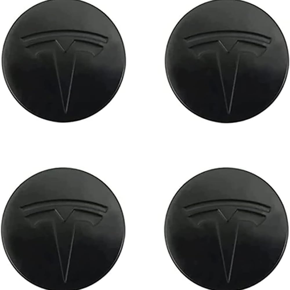 4 Stück Auto Radnabenkappen Compatible with Tesla Model 3 X S 65mm Radkappen Nabendeckel Radnabenabdeckung Nabenkappen Felgendeckel Felgenkappen Radnaben Nabenabdeckung,E-normal von Generisch