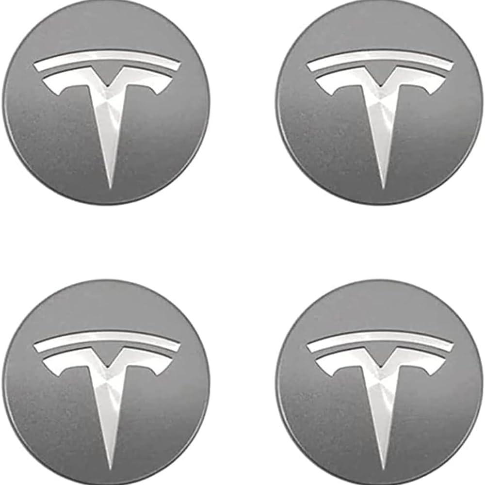 4 Stück Auto Radnabenkappen Compatible with Tesla Model 3 X S 65mm Radkappen Nabendeckel Radnabenabdeckung Nabenkappen Felgendeckel Felgenkappen Radnaben Nabenabdeckung,F-normal von Generisch