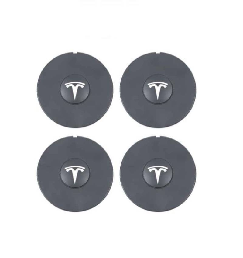 4 Stück Auto Radnabenkappen Compatible with Tesla Modell 3 Highland 2024,Nabendeckel Felgendeckel Wasserdicht Staubdicht Radmittenabdeckung Compatible with Dekoration von Automobilen von Generisch