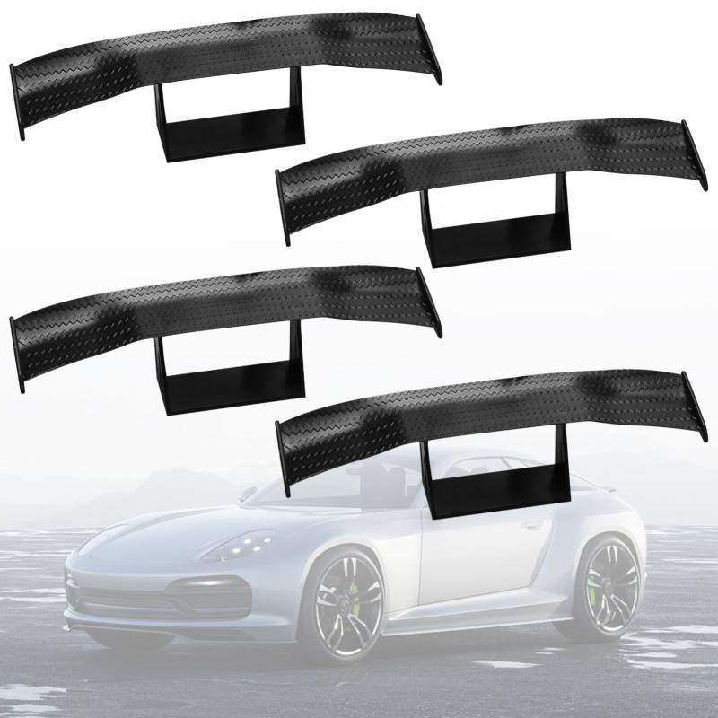 4 Stück Mini Spoiler Mini Spoiler Zum Kleben Mini Heckspoiler Universal Auto Mini Spoiler Wing-Spoiler Auto, der zur Dekoration und zur Verbesserung der Fahrzeugstabilität Verwendet Werden Kann von Generisch