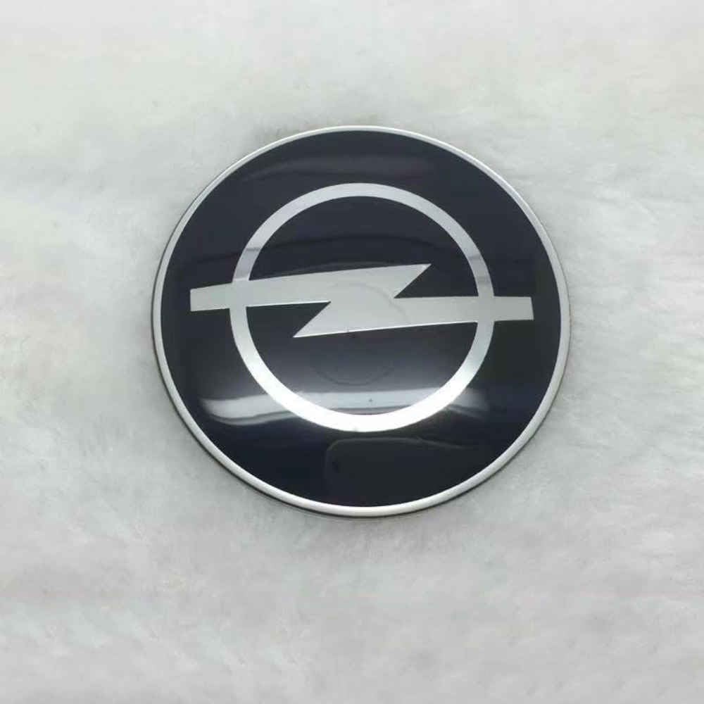 4 Stück Nabendeckel Aufkleber Compatible with Opel 56MM 60MM 65MM,Nabenkappen Abzeichen Sticker Auto Radnabenkappen Aufkleber Felgen Aufkleber Dekorationsaufkleber,B-56MM von Generisch