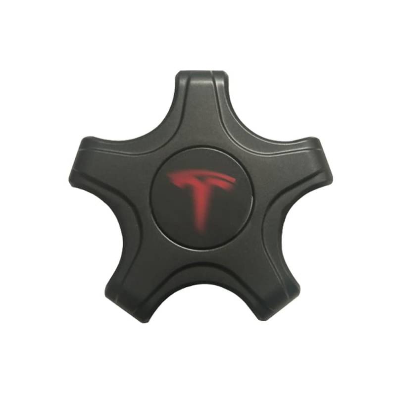 4 Stück Nabendeckel Compatible with Tesla Model 3, Radnabenkappen Auto Radnabenabdeckung Ersatzteil Wasserdicht Felgendeckel Felgenkappen Nabenkappen Auto Zubehör,C-normal von Generisch