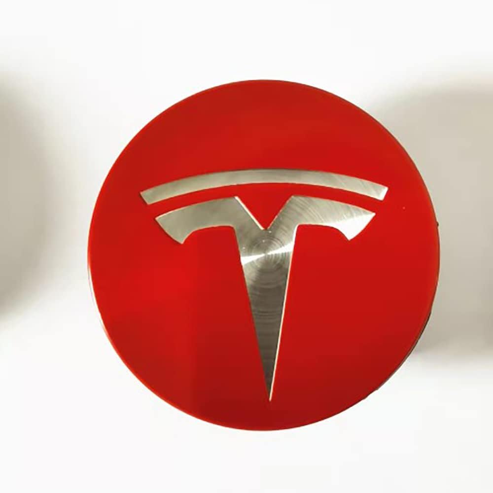 4 Stück Nabendeckel Compatible with Tesla Model 3/S/X/Y 56mm, Nabenkappen Radnabendeckel Radkappen Felgendeckel Felgenkappen Radnabenkappen Radnabenabdeckung,A-normal von Generisch