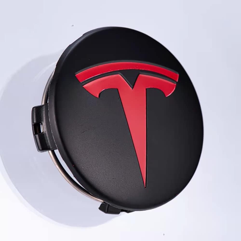 4 Stück Nabendeckel Compatible with Tesla Model 3/S/X/Y 56mm, Nabenkappen Radnabendeckel Radkappen Felgendeckel Felgenkappen Radnabenkappen Radnabenabdeckung,C-normal von Generisch