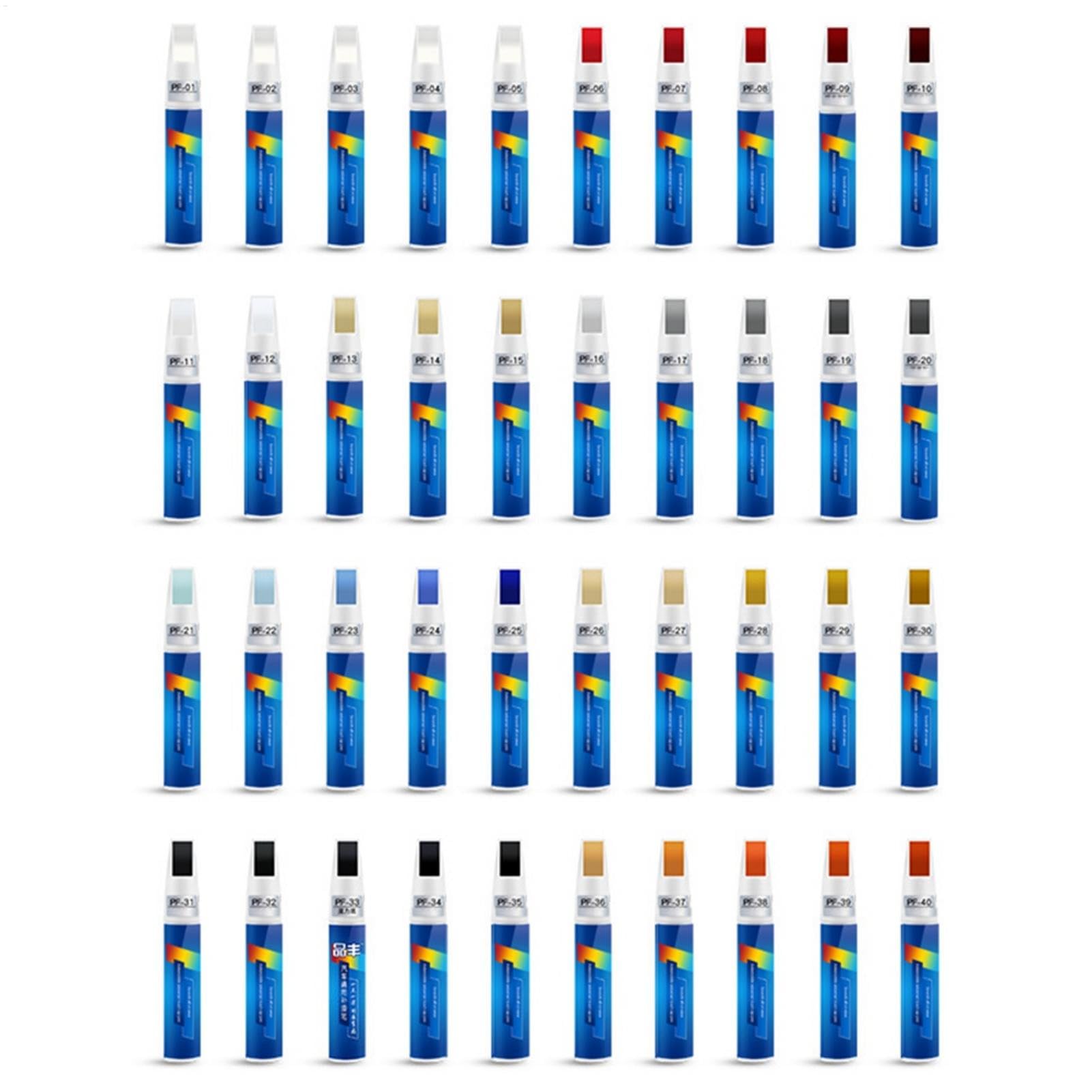 40 Stück Auto Kratzer Reparaturstift Lackstift 8 Farben Polierstift, Auto Autokratzer Entferner Lackstift, Wasserdichte Autolack Kratzer Entferner Stift Kratzerentferner Lackreparaturstift Autolack von Generisch