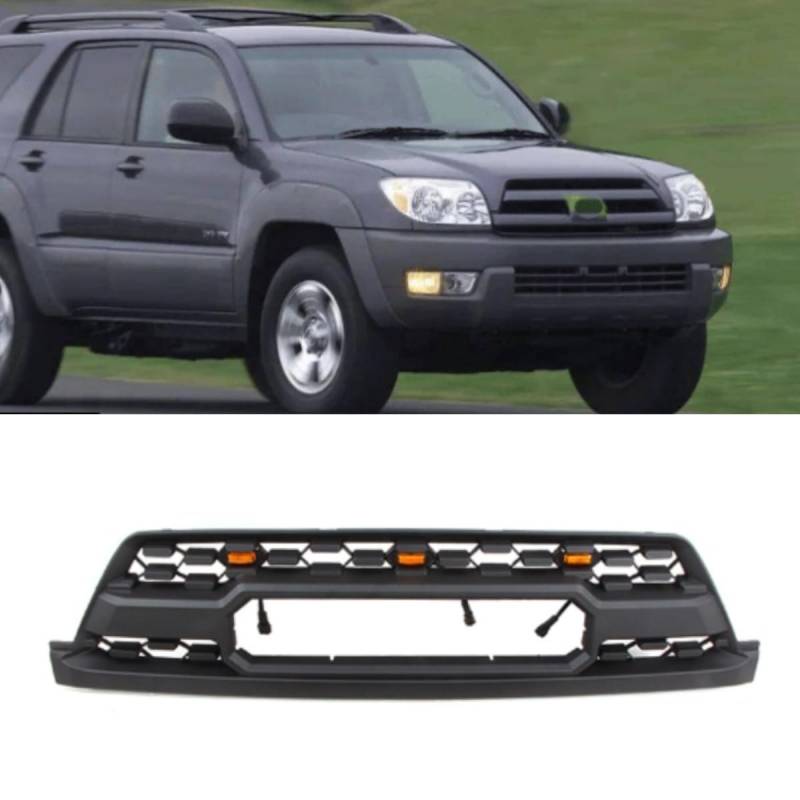 4RUNNER Frontgrill Auto Frontstoßstange Racing Kühlergrill Karosserie-Kit Frontgrill Grill für Toyota 4Runner 2002-2005 Tuning-Teil von Generisch