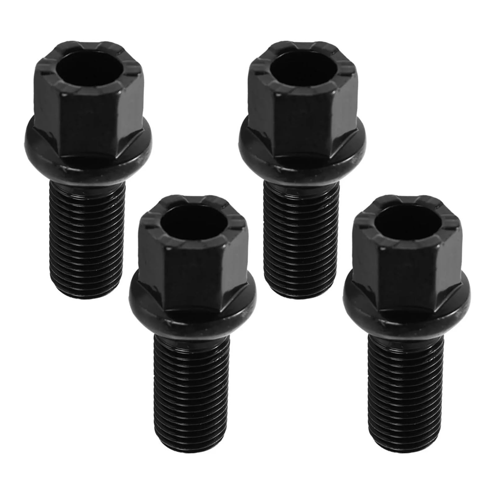 4x Auto-Radschrauben und Muttern W002437 431601139A(Black) von Generisch