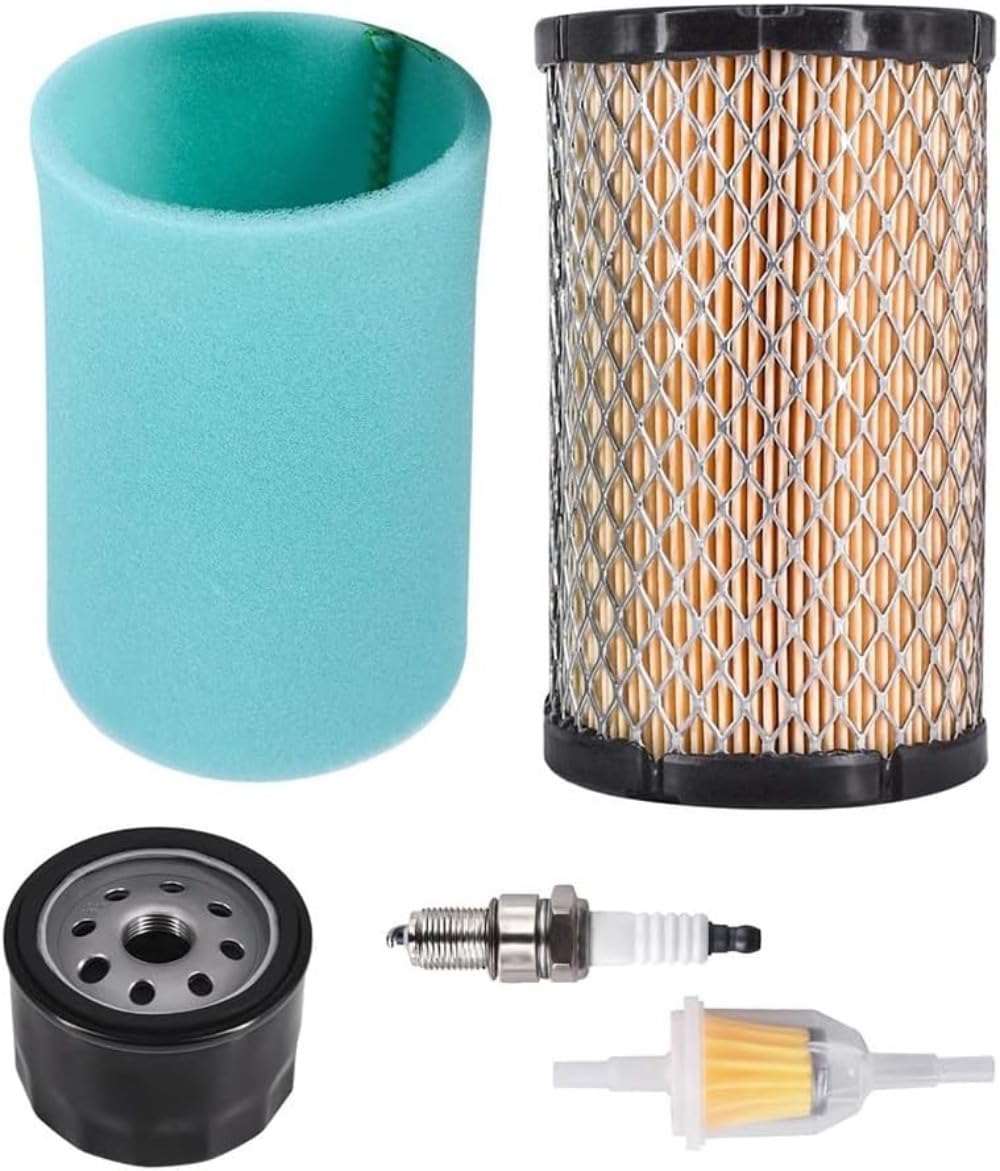 5 Stück Luftfilter Ölwechsel Set für Cub Cadet XT1 LT 42 Rasenmähern, mit Vorfilter Ölfilter Stecker Kraftstofffilter von Generisch