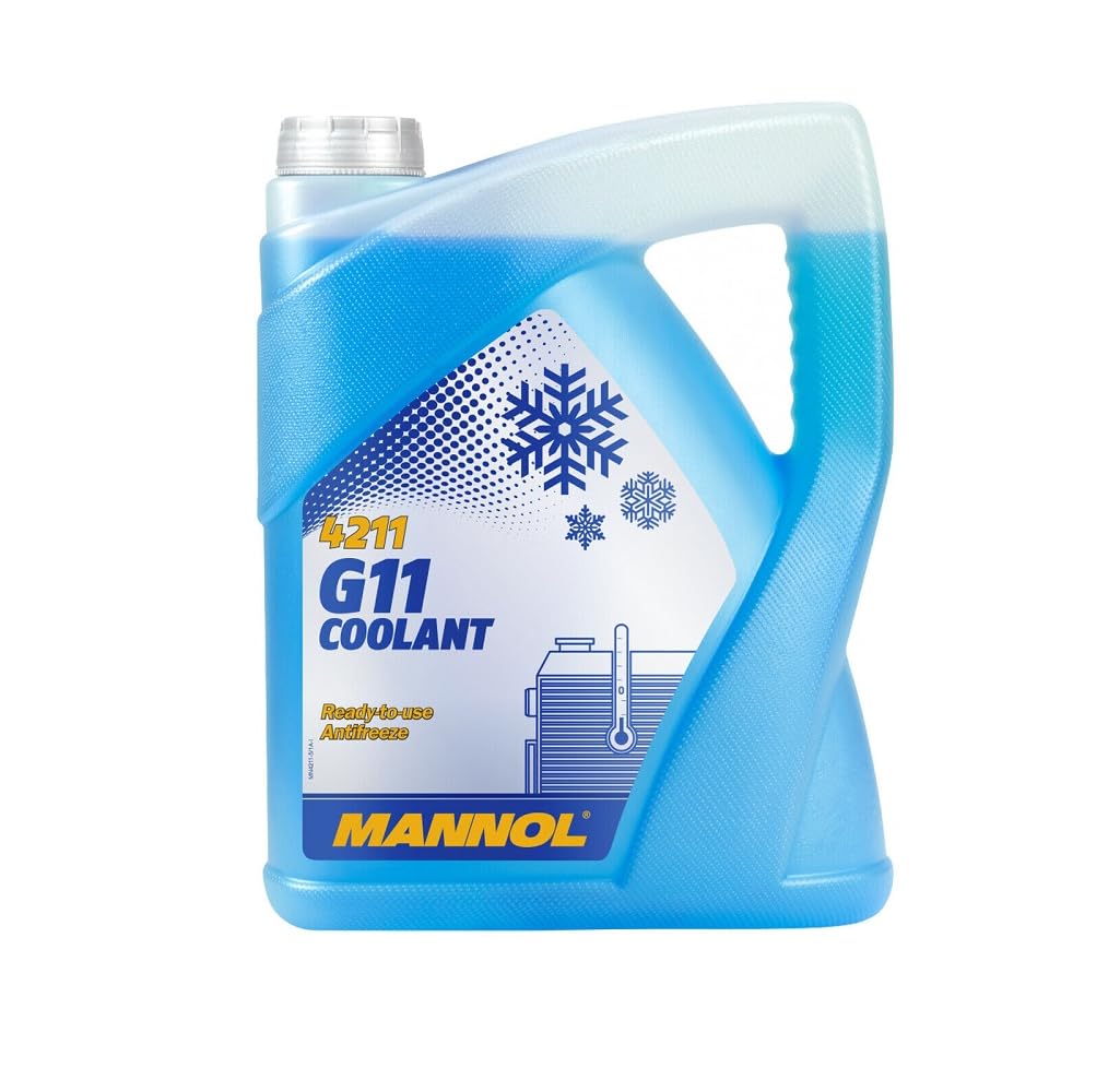 5L FÜR MANNOL KÜHLMITTEL G11 4211 gebrauchsfertiges Frostschutzmittel -30°C / + 125 SAE J1034 von Generisch