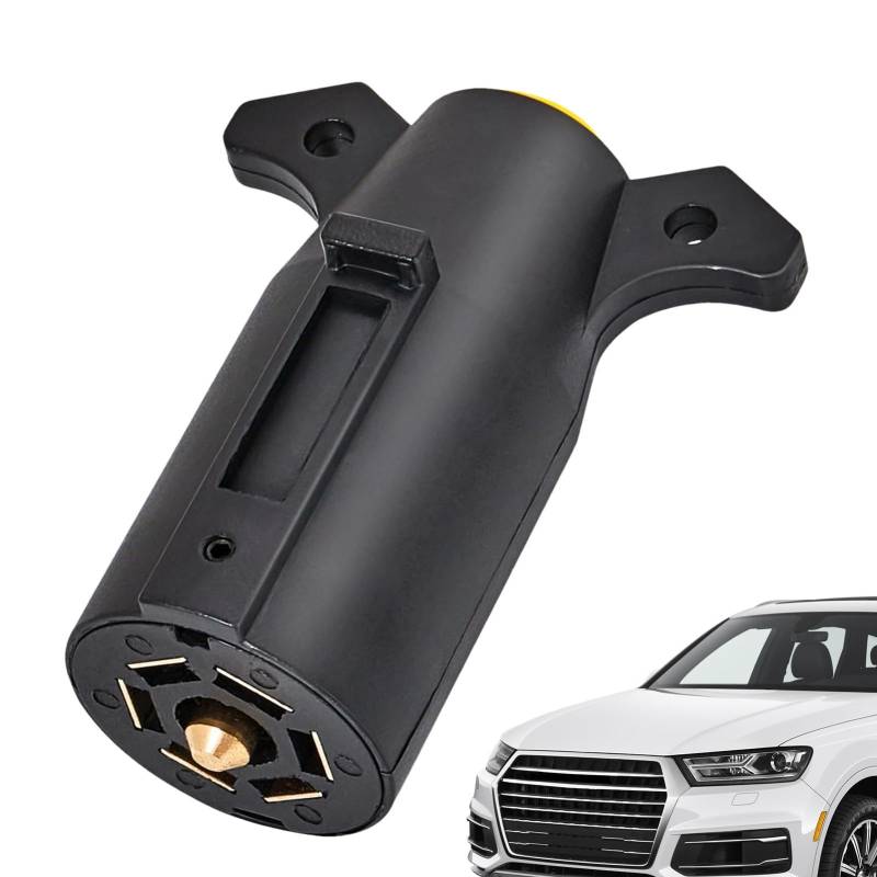 7-Wege-Anhängerstecker – Anhänger-Licht-Stecker-Adapter, 7-Wege-Anhänger-Licht-Adapter-Stecker, Abschleppkabelbaum-Anschluss für Wohnmobil-Anhänger, Wohnmobile, Reiseanhänger von Generisch