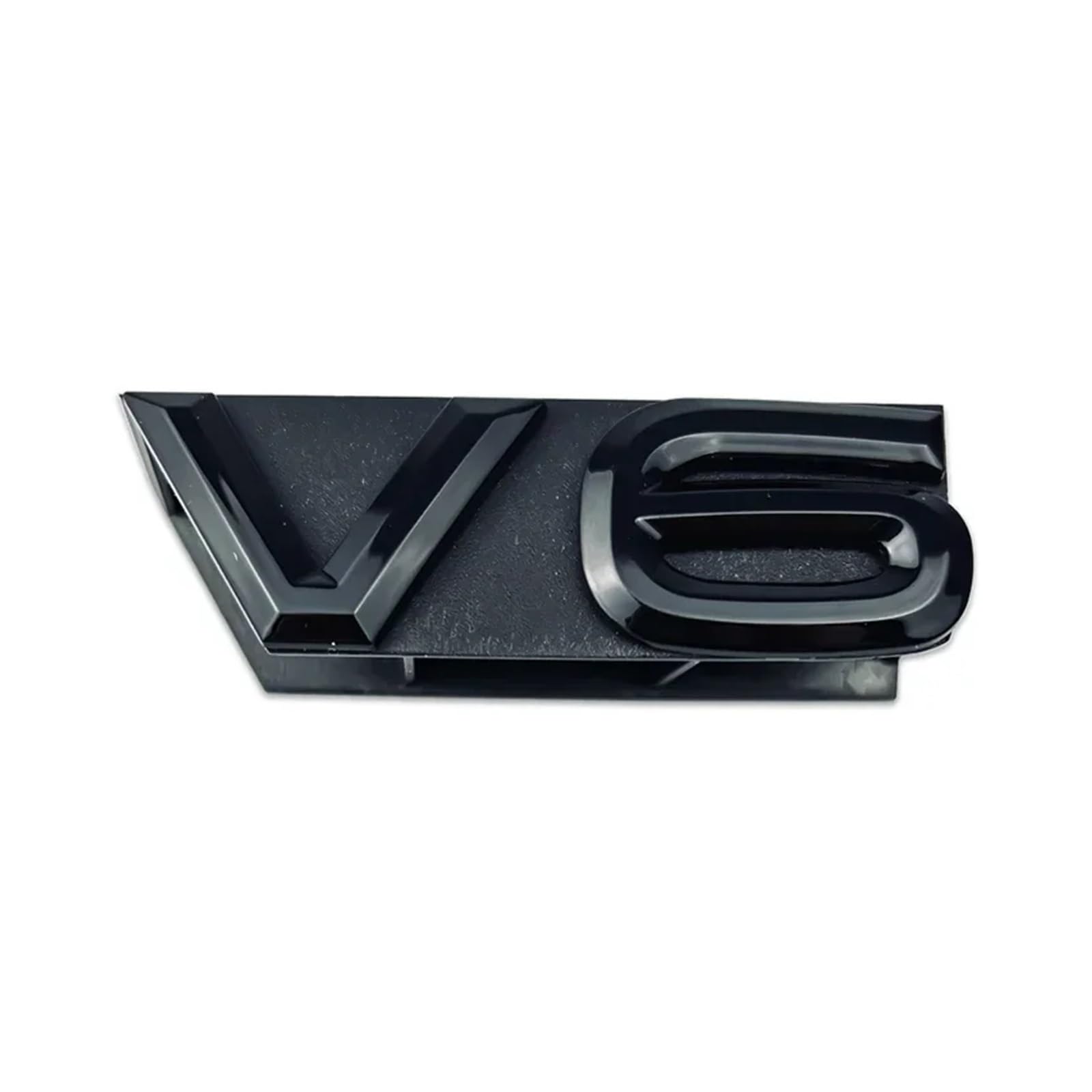 ABS V6 Logo Auto Kühlergrill Abzeichen Heckkofferraum Emblem Kompatibel mit R32 R36(Grille-Black) von Generisch