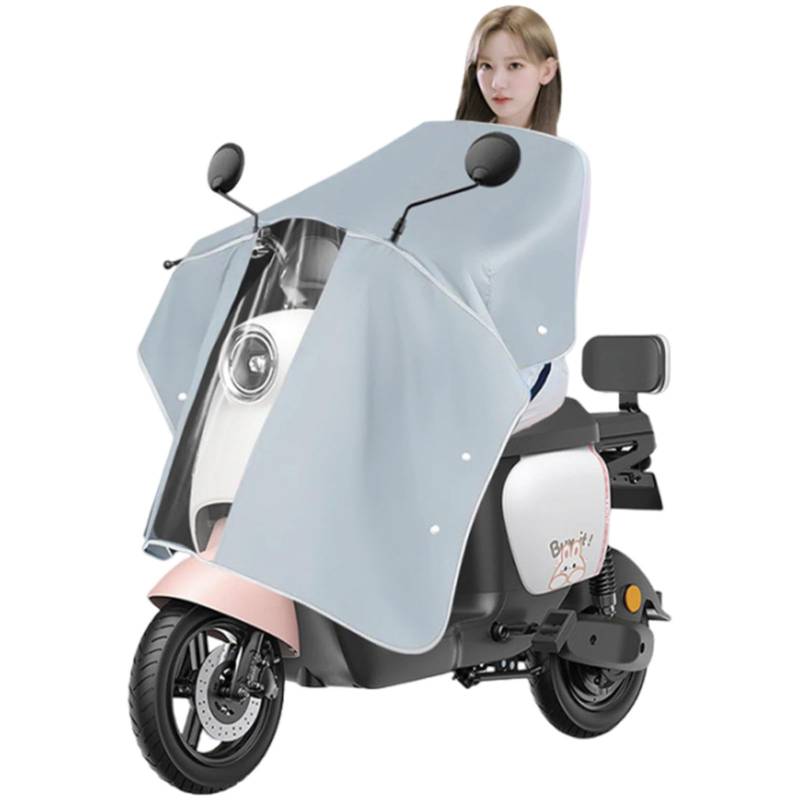 Allwetter-Motorradschutz, robuster Motorrad-Sonnenschutz, Roller-Windschutzscheiben-Sonnenschutz mit transparentem Filmdesign, winddichtes Motorrad für Motorräder von Generisch