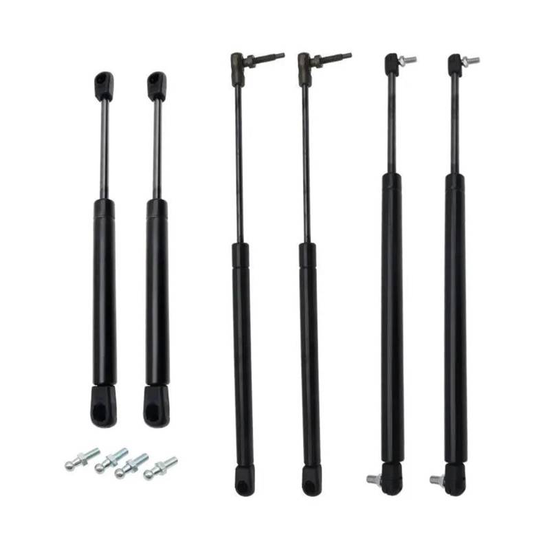 Amortisseurs 2 stücke/6 stücke Motorhaube/Heckklappe/Heck Fenster Lift Unterstützt Gas Frühling Dämpfer Bars Für Jeep Für Grand Für Cherokee WJ WG 1999-2004 Hood Struts(6Pcs) von Generisch