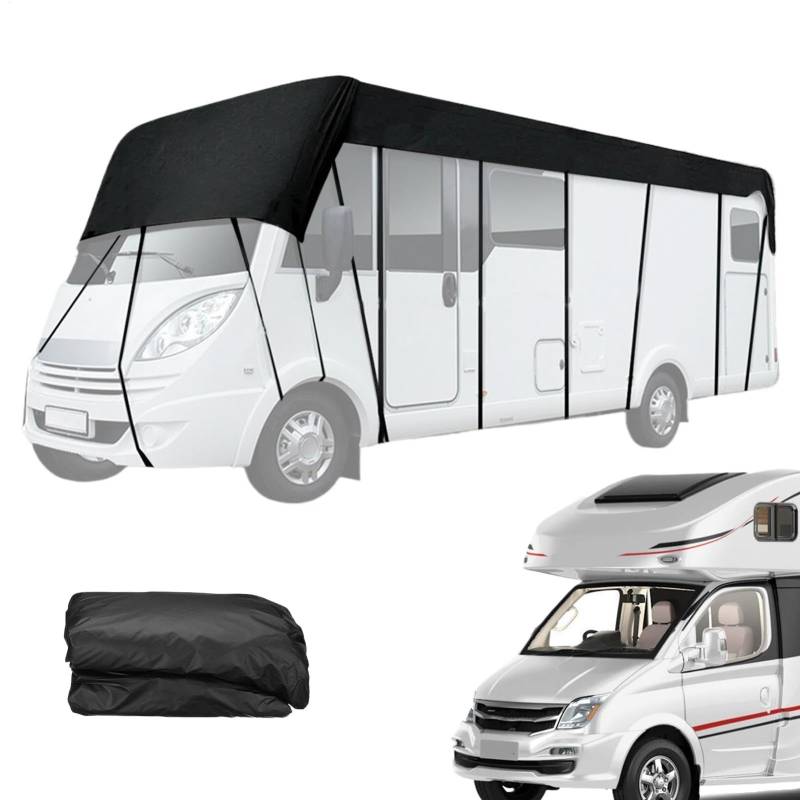 Anhängerabdeckung, Reiseanhängerabdeckung - Wohnmobilplane RV-Abdeckung | 21 x 10 Fuß Wohnwagen-Dachabdeckung, Anhänger-Dachabdeckung, Wohnmobil-Winterabdeckung für Auto- und Automobilbedarf von Generisch