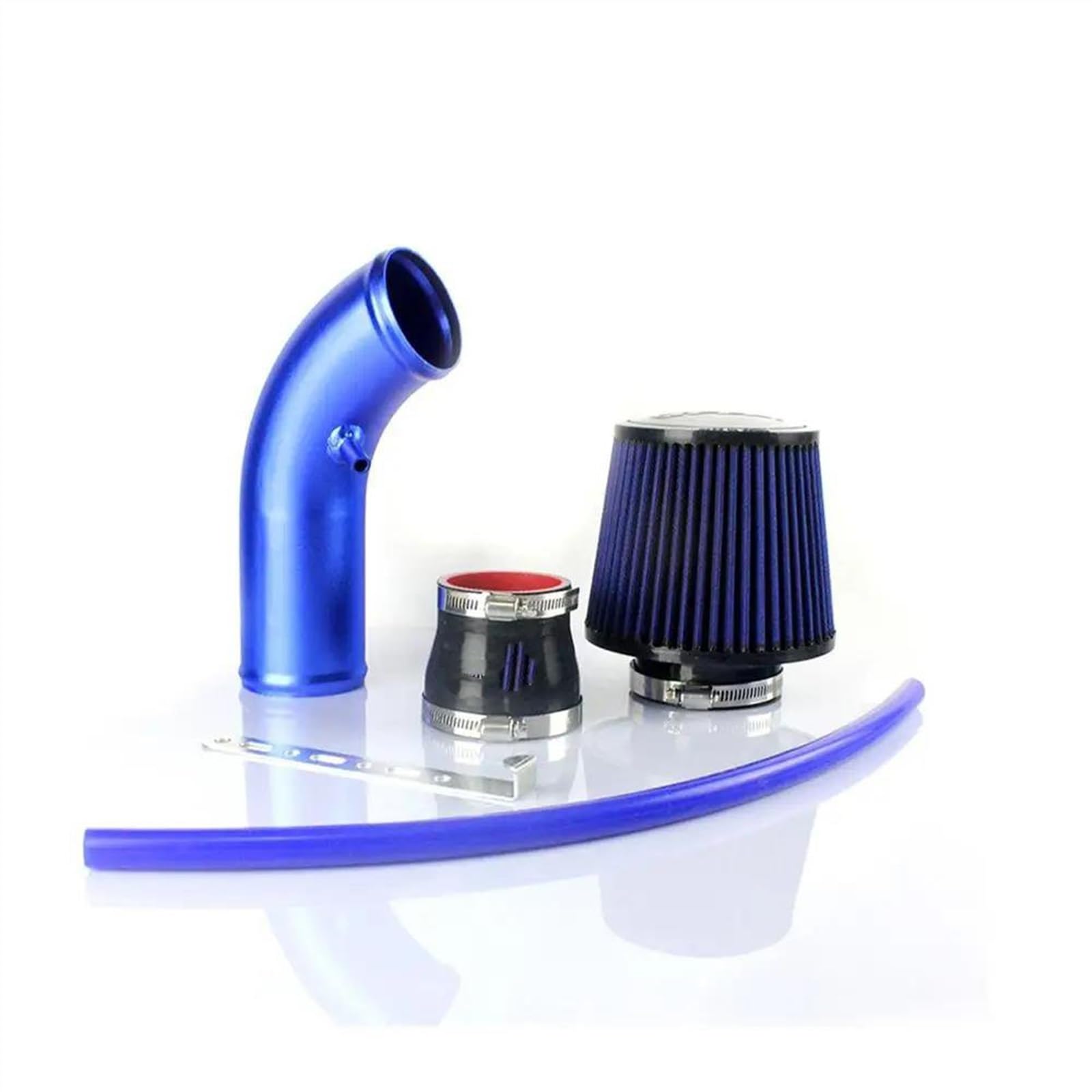 Ansaugschlauch 76mm High Flow Für Auto Gummi Schlauch Verbinden Filter Turbine Kompressor Universal Turbo Air Ansaugrohr Kit Lufteinlassschlauch(Blau) von Generisch