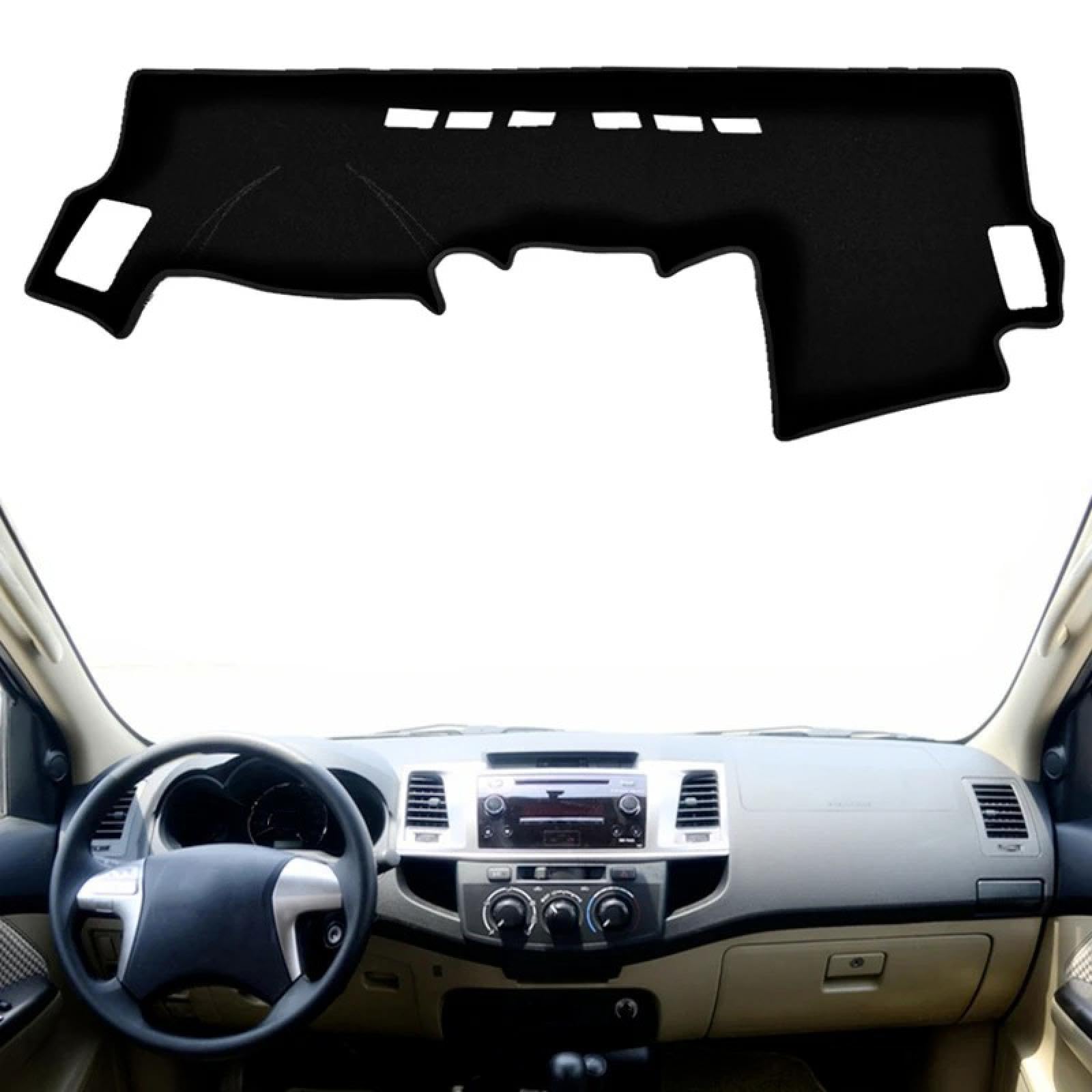 Armaturenbrett-Abdeckung Für Hilux SW4 Fortuner 2005-2011 2012 2013 2014 2015 Auto Dashboard Cover Protect Matte Dash Sunshade Teppichzubehör von Generisch