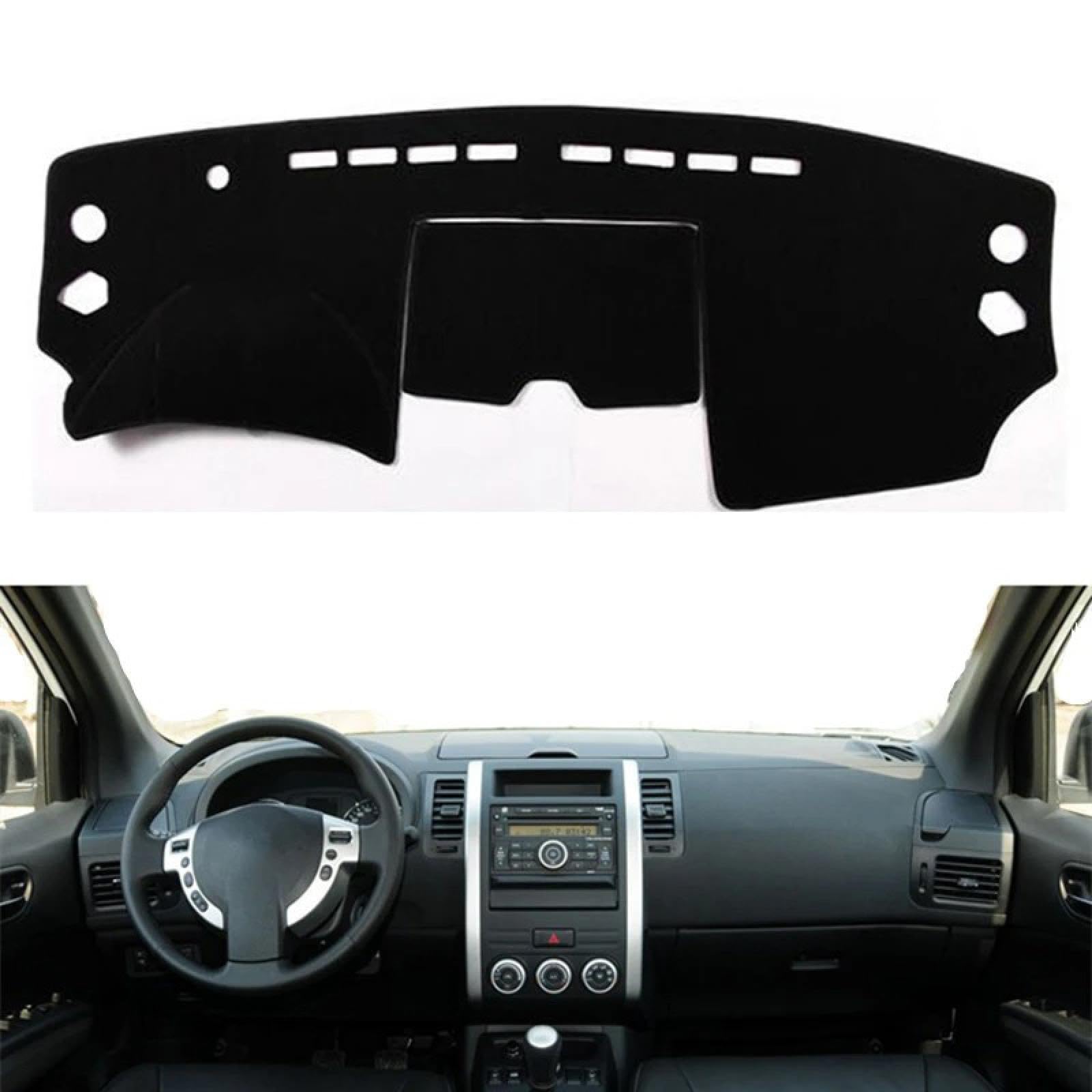 Armaturenbrett-Abdeckung Für Nissan Für X-Trail Xtrail X Trail T31 2008-2012 2013 Dashboard Cover Mat Pad Auto Styling Sonnenvisor Kissen Teppich von Generisch