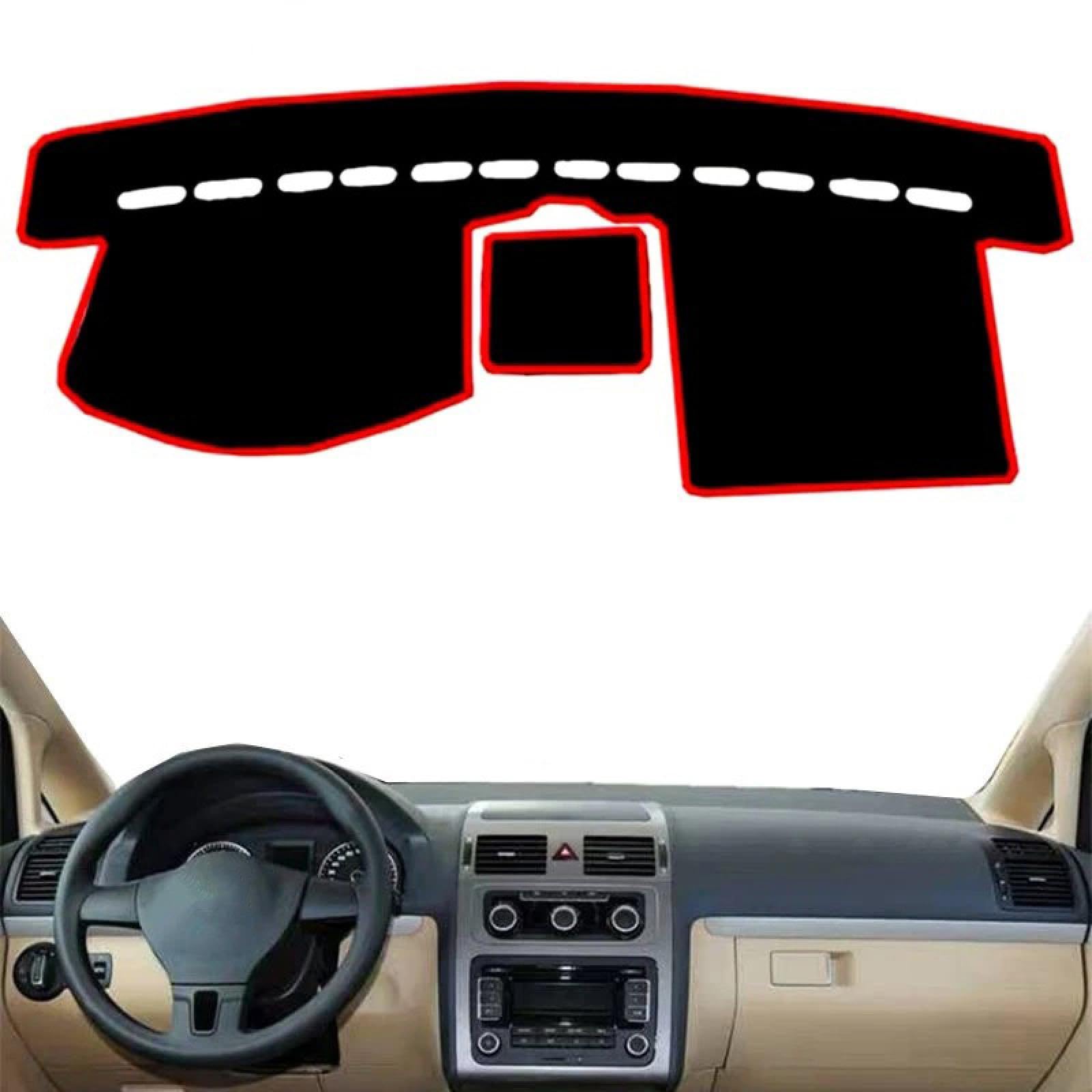 Armaturenbrett-Abdeckung Für Touran 2003-2016 Auto Dashboard Cover Pad Matte Matte Board Teppich Sonnenschattenschutz Teppichzubehör schützen von Generisch