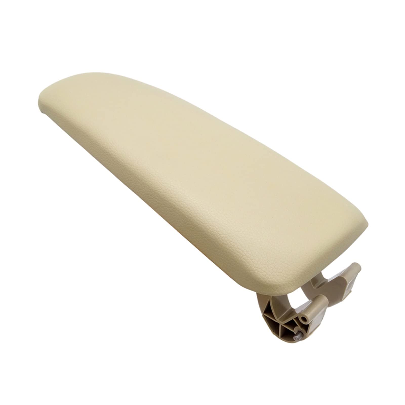 Armlehne, Aufbewahrungsbox 1 Stück Leder Auto Armlehne Verriegelungsabdeckung Für A4 B6 B7 2002-2007 Mittelkonsole Armlehne Aufbewahrungsbox Deckelabdeckung Autozubehör(Beige) von Generisch