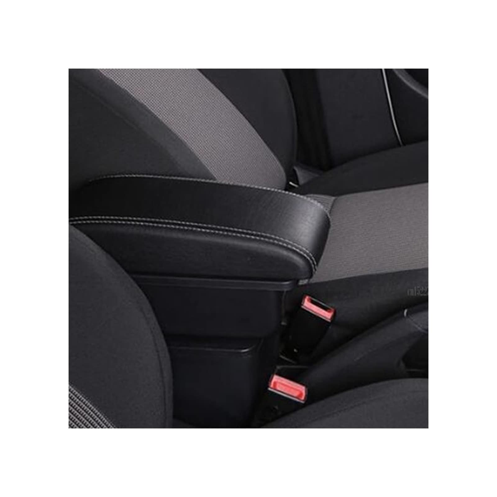 Armlehne, Aufbewahrungsbox Armlehne Box für Abarth 595 Zentrale Shop Inhalt Lagerung Box für Mit Tasse Halter Aschenbecher USB Interface Zubehör(B5 3 USB) von Generisch