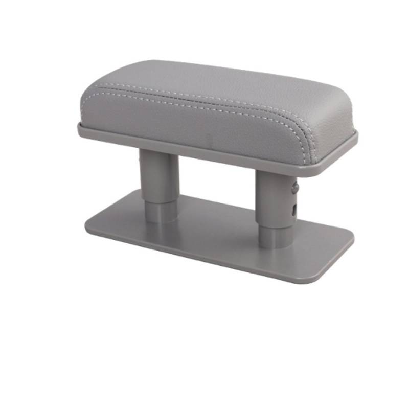 Armlehne, Aufbewahrungsbox Armlehnenaufbewahrung fürs Auto, PU-Leder, Ellenbogenstützkissen, höhenverstellbar, Auto-Ellenbogen, universelle Armlehnenbox, Organizer, Zubehör(Gray short armrest) von Generisch