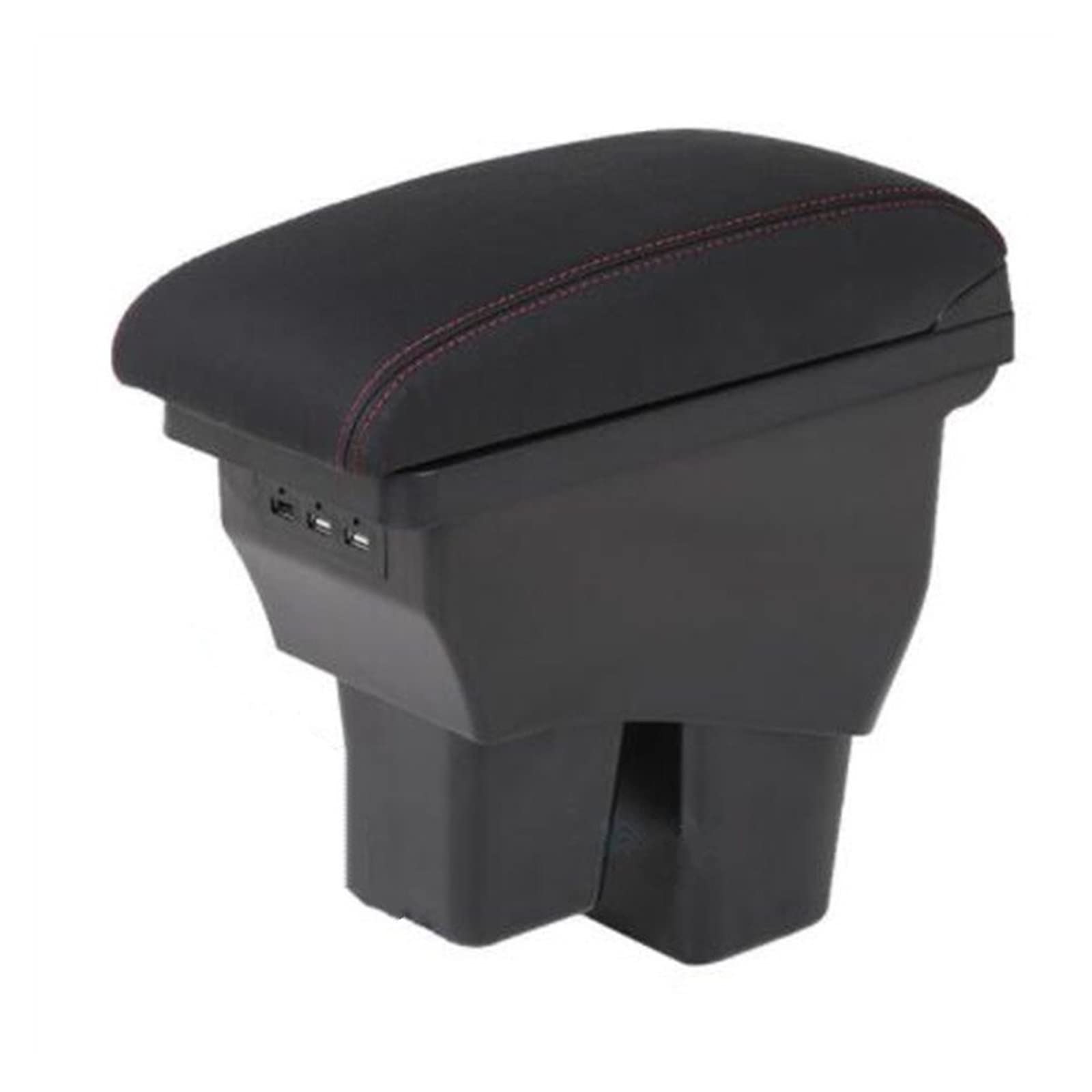 Armlehne, Aufbewahrungsbox Auto Center Console Armlehne Box Innen Lagerung Box für Mit 3USB für Fit für Jazz 2014-2019(3USB A5) von Generisch