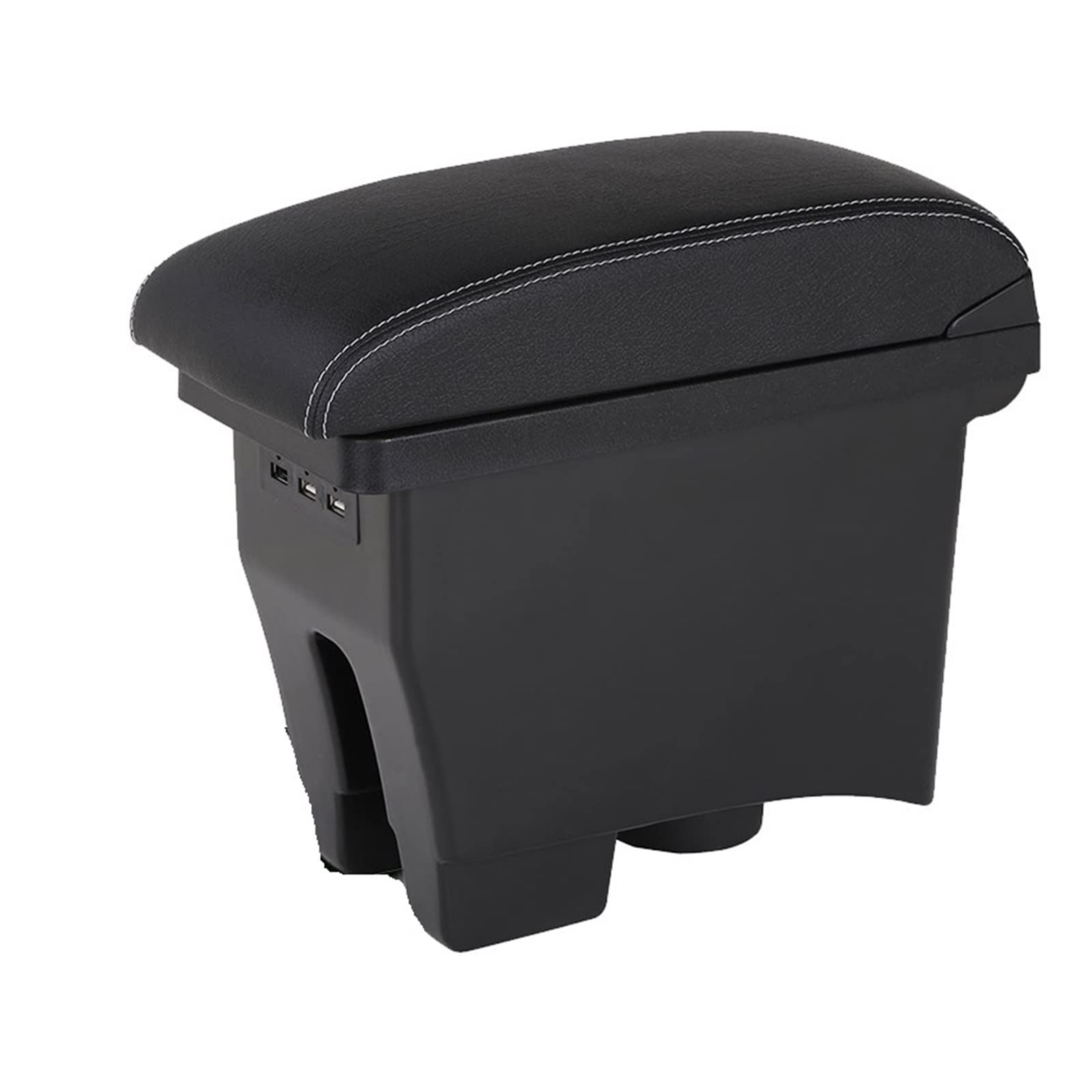 Armlehne Auto Armlehne Box für VW für POLO Mk5 6R für Vento 2012-2018 Armlehne Center Storage Box Auto Zubehör Nachrüstung Aufbewahrungsbox(B3) von Generisch