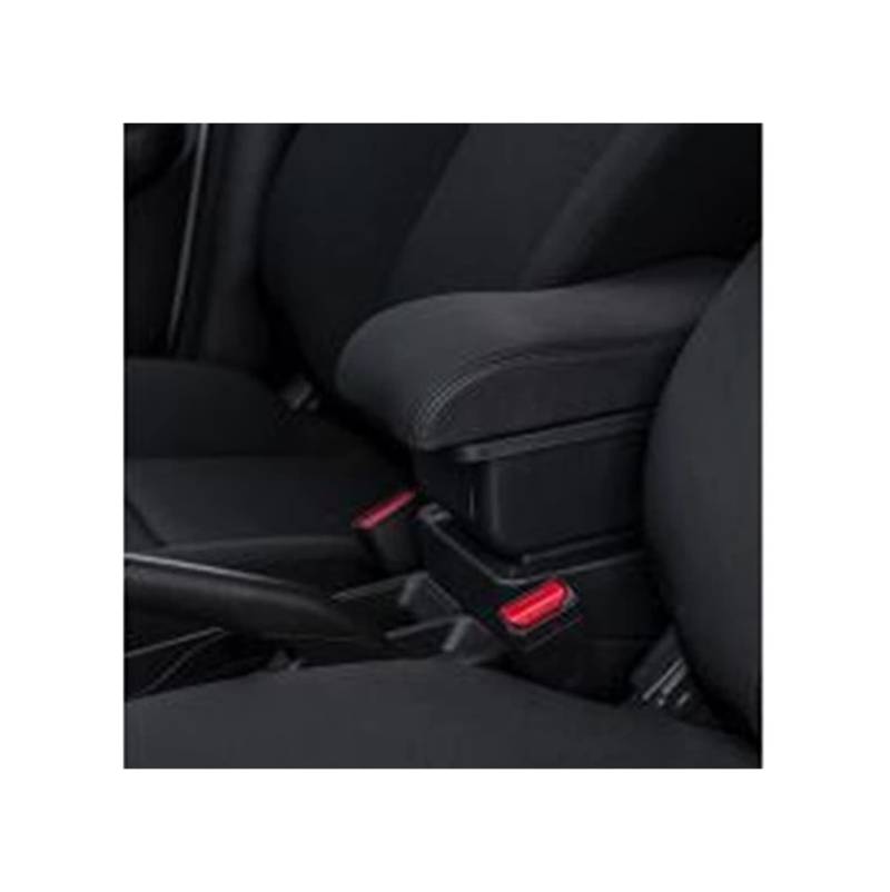 Armlehnen-Aufbewahrungsbox Für Citroen C3 Picasso Auto Armlehne Box Center Console Storage Box Arm Rest Doppel Schicht Drehbare Für Mit USB(A2 No USB) von Generisch