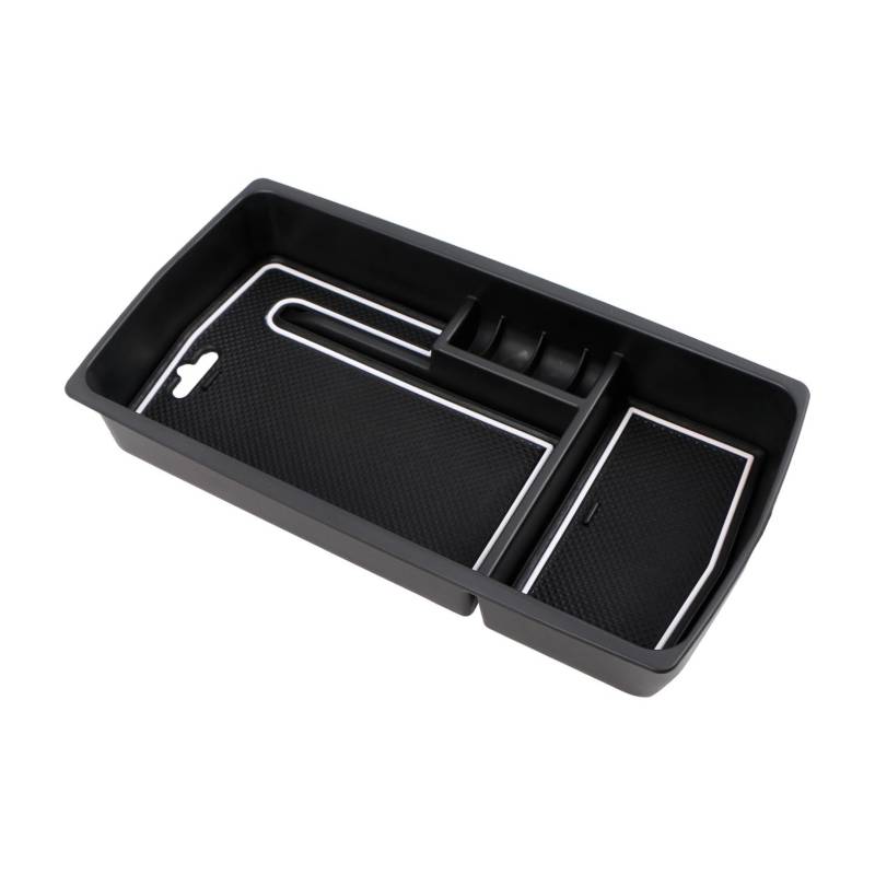 Armlehnen-Mittelkonsole Auto-Mittelarmlehne-Aufbewahrungsbox-Halter für Peugeot 3008 3008GT 5008 2017-2020 Center Console Organizer Aufräumen Zubehör(Weiß) von Generisch