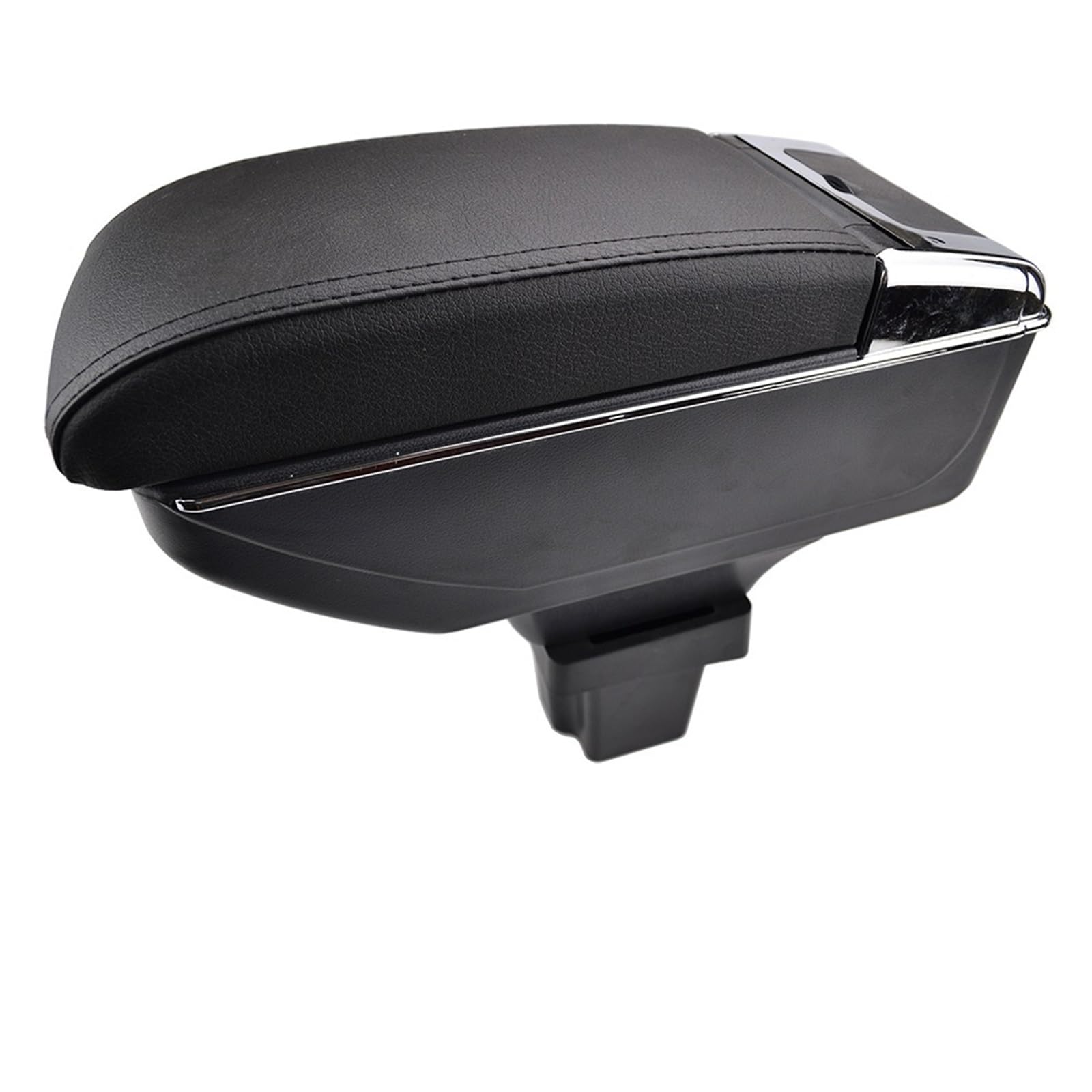 Armlehnen-Mittelkonsole Dual Layer Armlehne für Chevrolet Trax für Tracker für Holden Trax Center Console Storage Box Leder Armlehne 2013 2014 2015 2016(Black Thread) von Generisch