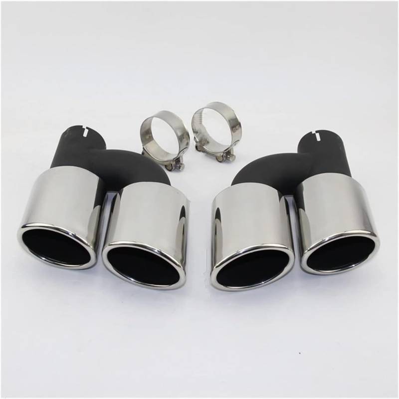 Auspuffblende Für A4 A5 A6 A7 Zu Ändern S4 S5 S6 S7 Auto Schwanz Throat Hinten Auspuffrohr Schalldämpfer Spitze CLAMP Typ Endrohr von Generisch