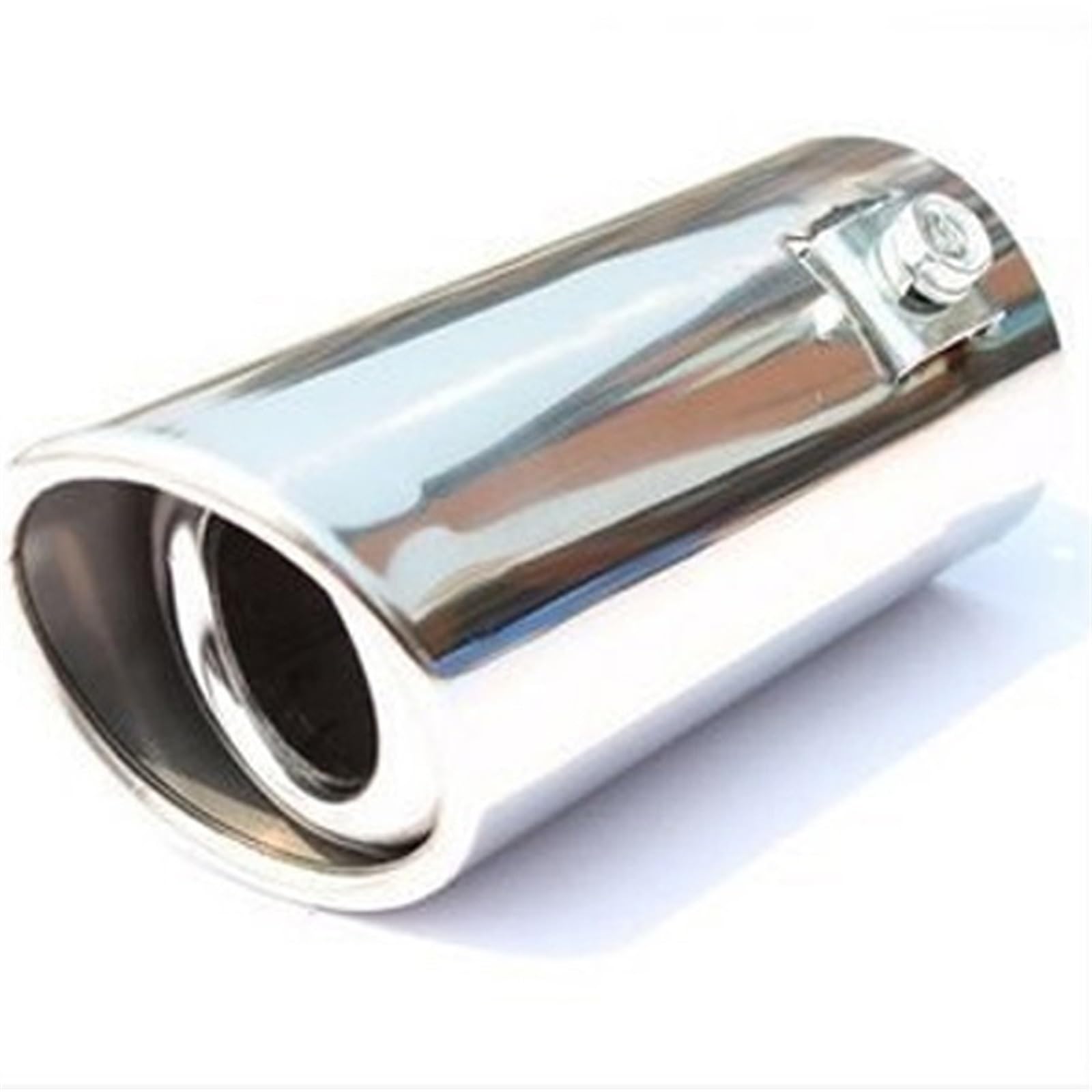 Auspuffspitze Auto Auspuffanlagen Schalldämpfer für Chromstahl Edelstahl Trim Schwanz Tubemuffler Auspuff für Düse Dropshipping(Style1) von Generisch