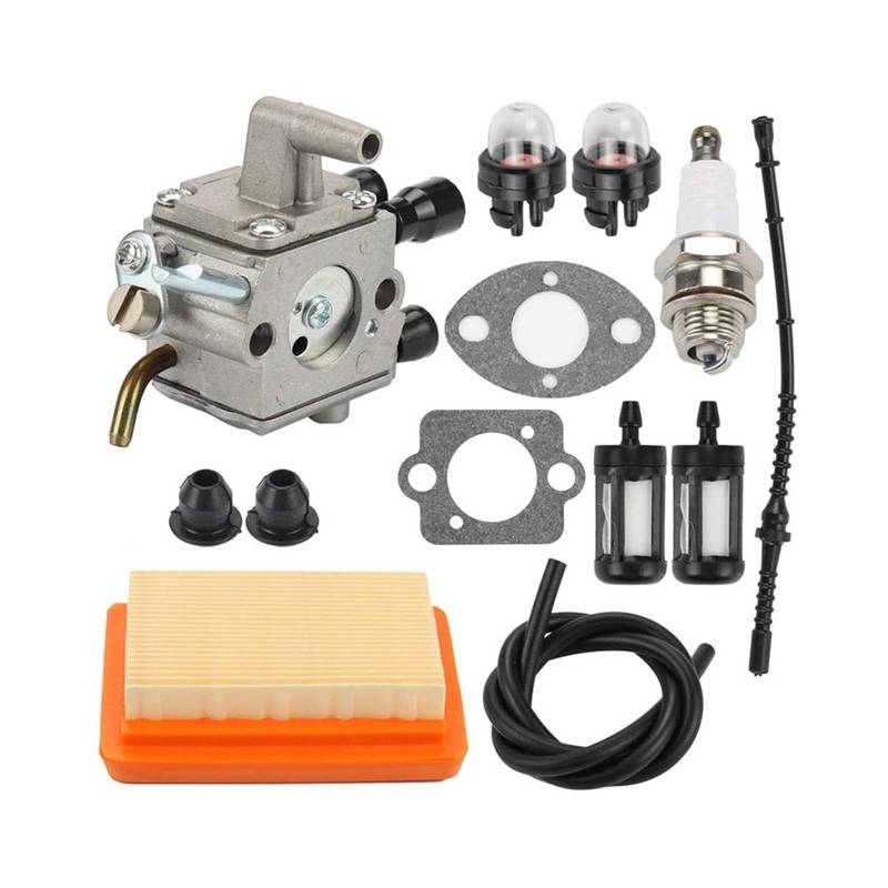 Austausch des Vergaserkraftstoffs Für Stihl FS120 FS200 FS250 FS300 FS350 FR450 Fadentrimmer Vergaser Luftfilter Birne Kraftstoff Repower Vergaser Kit von Generisch