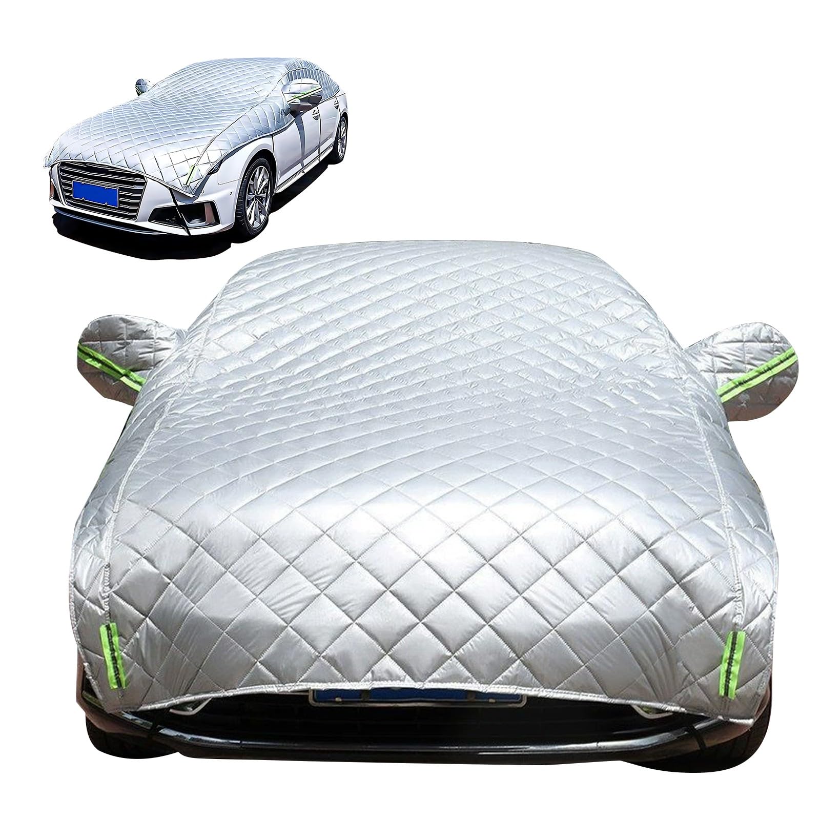 Auto Abdeckung für DS DS3 Crossback,Hagelbeständige Halbe Autoabdeckung, Nachtwarnung, Reiß- und Kratzfest,Leicht und Langlebig Auto Abdeckung für DS DS3 Crossback,Hagelbeständige Halbe Autoabdeckung, Nachtwarnung, Reiß- und Kratzfest,Leicht und Langlebig von Generisch