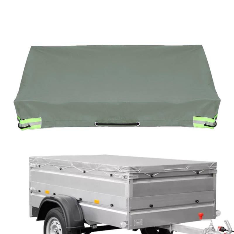 Auto Anhänger - RV Travel Cover, Camping Anhänger Protector | UV-beständige frostsichere Wohnmobil-Abdeckung, wasserdichte Flachplane für Fahrzeuge, Autotransporter und andere Anhänger, von Generisch