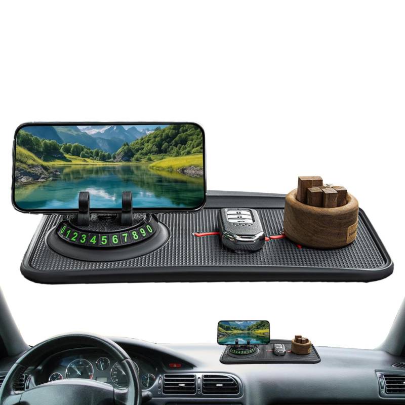 Auto-Anti-Rutsch-Armaturenbrett-Pad, Auto-Armaturenbrett-Anti-Rutsch-Matte - Waschbare, rutschfeste Handy-Pads für Handy-Schlüsselhalter,Umweltfreundliche Klebepad Dash Grip Mat für Parfümflasc von Generisch